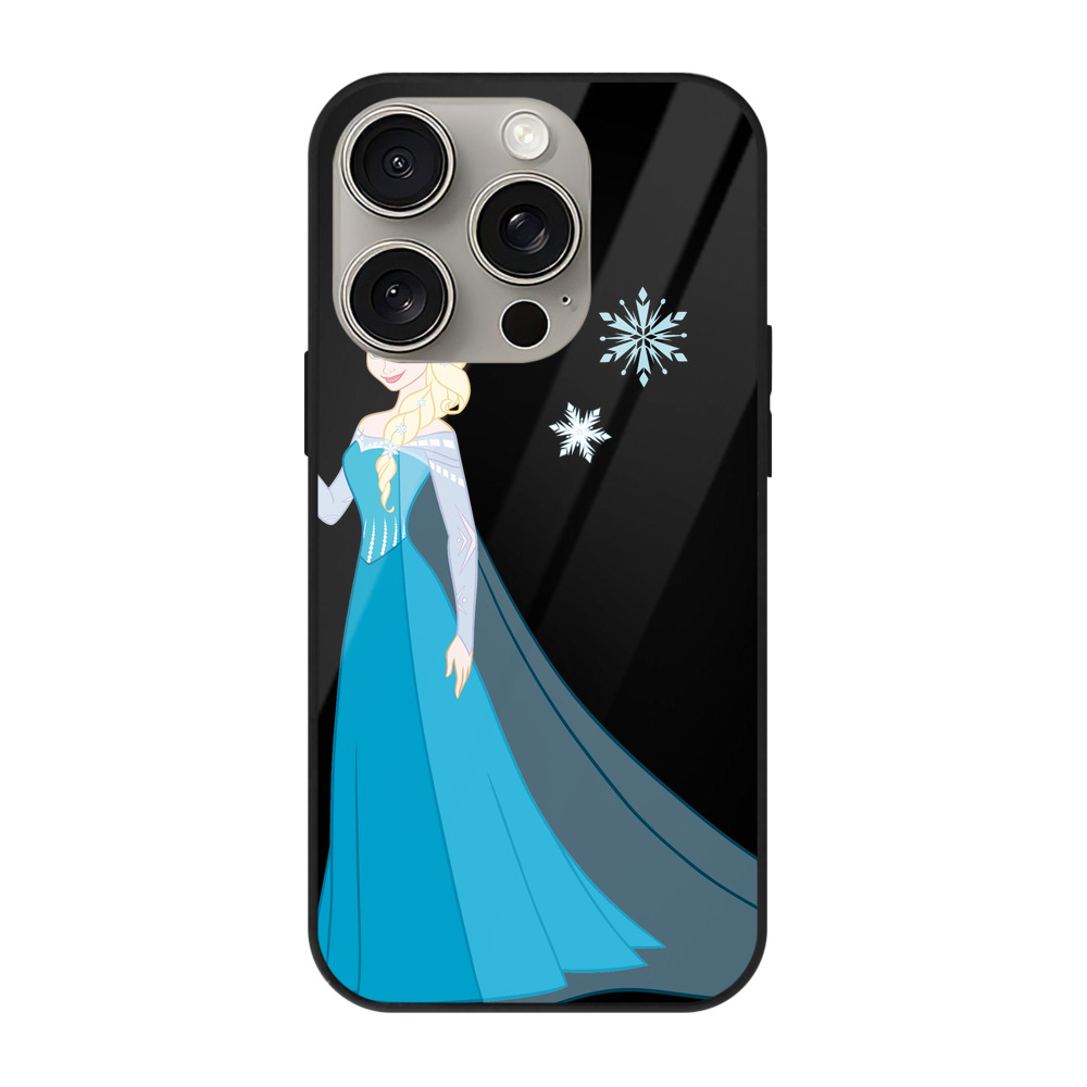（画像用） アナと雪の女王 アンナ エルサ Frozen Anna Elsa 【iPhone15Pro対応】スマホケース 耐衝撃＆黄変防止 背面ガラス