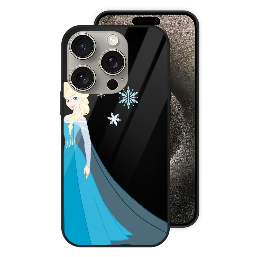 （画像用） アナと雪の女王 アンナ エルサ Frozen Anna Elsa 【iPhone15Pro対応】スマホケース 耐衝撃＆黄変防止 背面ガラス