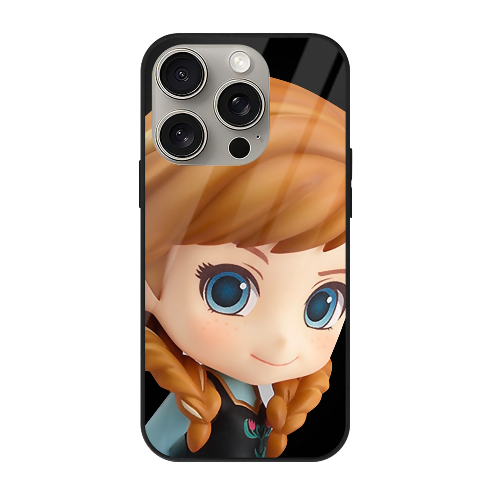 （画像用） アナと雪の女王 アンナ エルサ Frozen Anna Elsa 【iPhone15Pro対応】スマホケース 耐衝撃＆黄変防止 背面ガラス