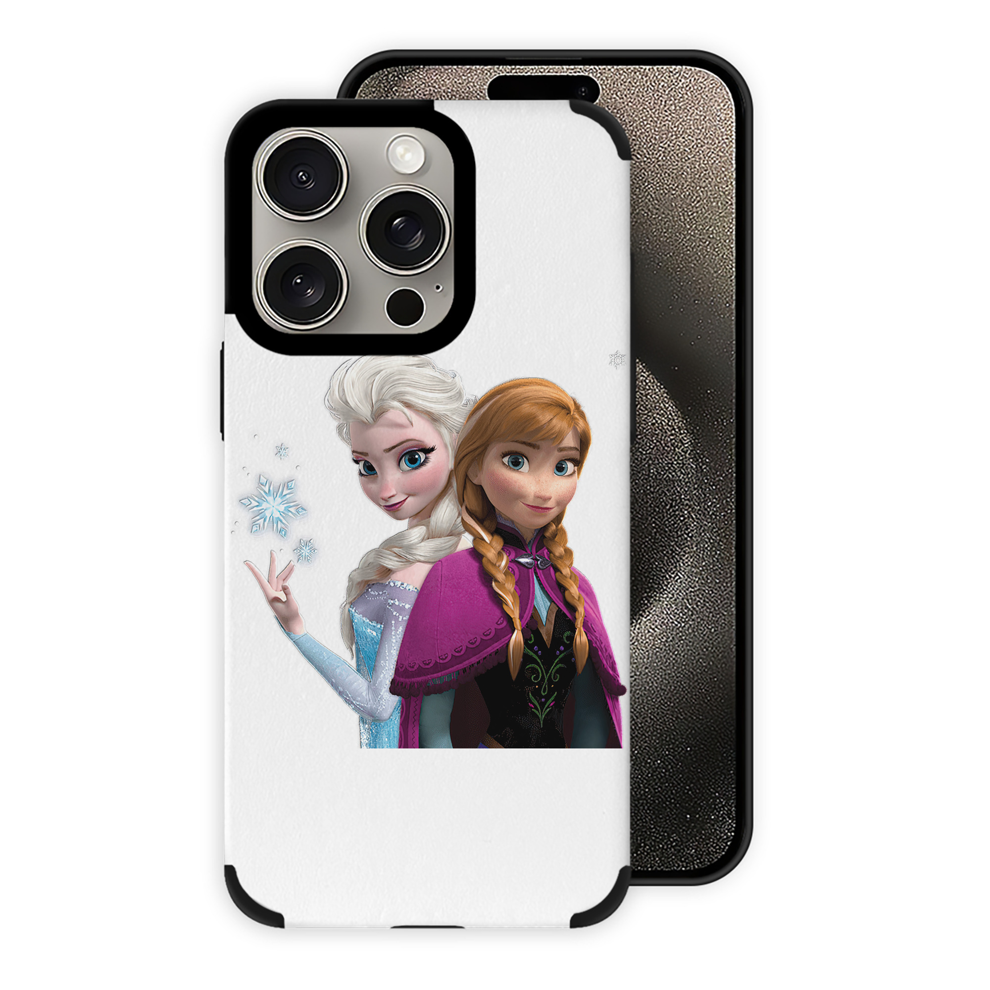 （画像用） アナと雪の女王 アンナ エルサ Frozen Anna Elsa 【iPhone15ProMax対応】 PUレザー スマホケース 耐衝撃＆黄変防止