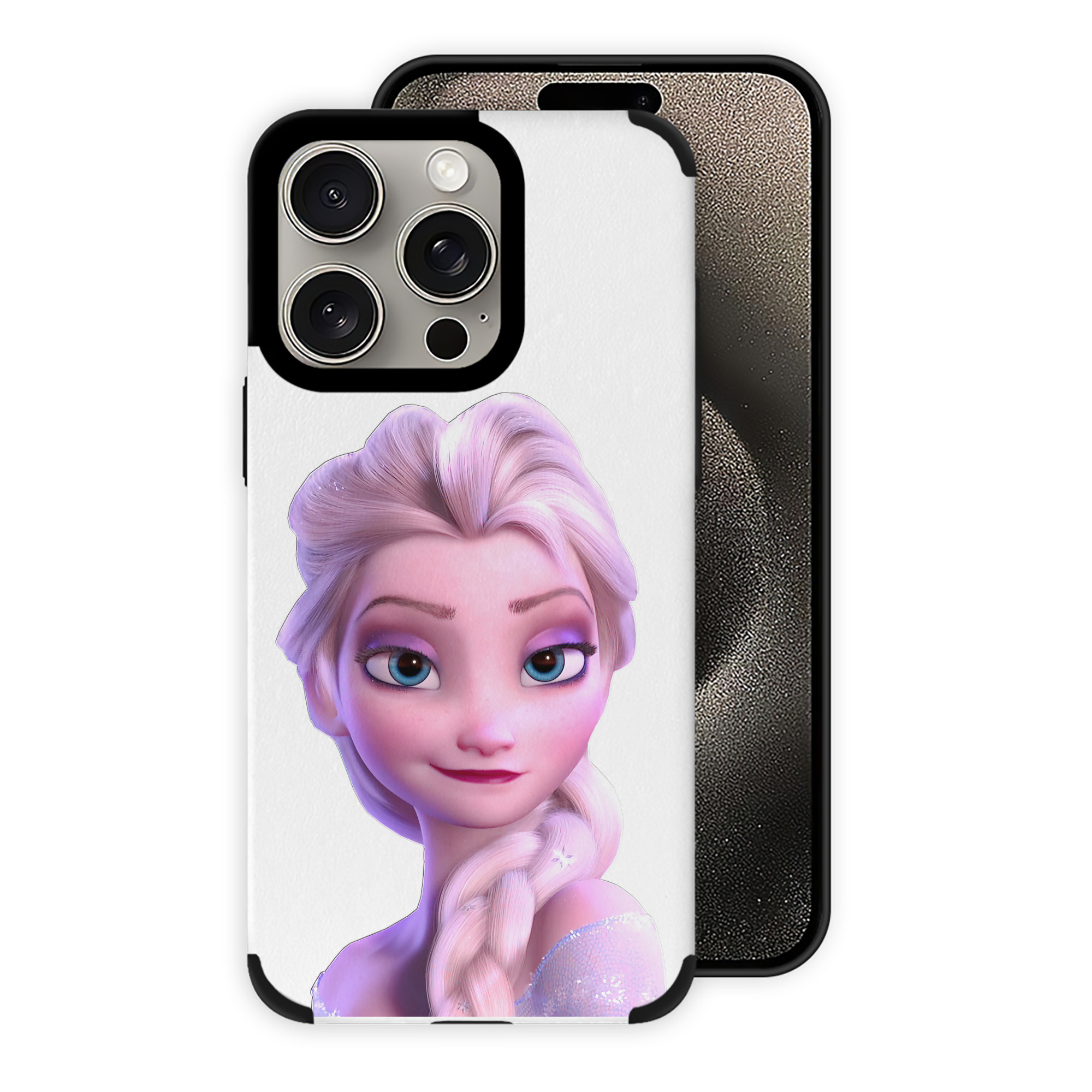 （画像用） アナと雪の女王 アンナ エルサ Frozen Anna Elsa 【iPhone15ProMax対応】 PUレザー スマホケース 耐衝撃＆黄変防止