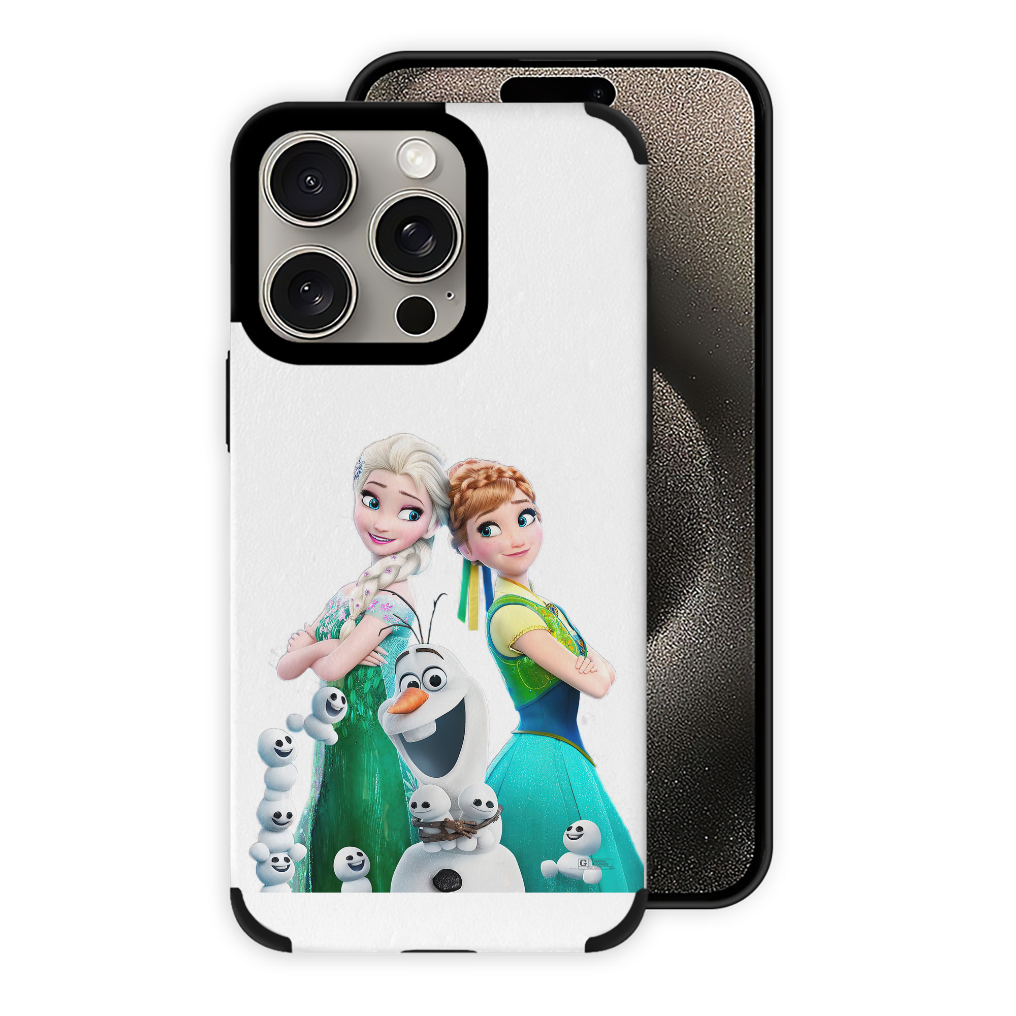 （画像用） アナと雪の女王 アンナ エルサ Frozen Anna Elsa 【iPhone15ProMax対応】 PUレザー スマホケース 耐衝撃＆黄変防止