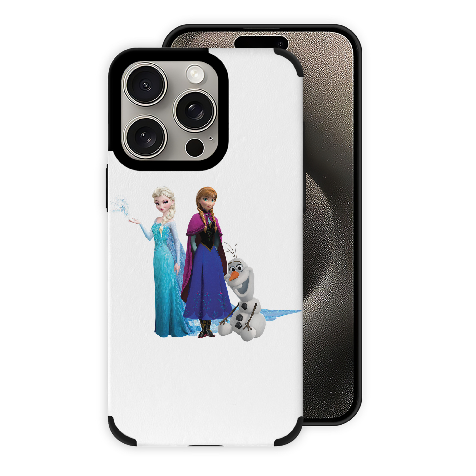 （画像用） アナと雪の女王 アンナ エルサ Frozen Anna Elsa 【iPhone15ProMax対応】 PUレザー スマホケース 耐衝撃＆黄変防止