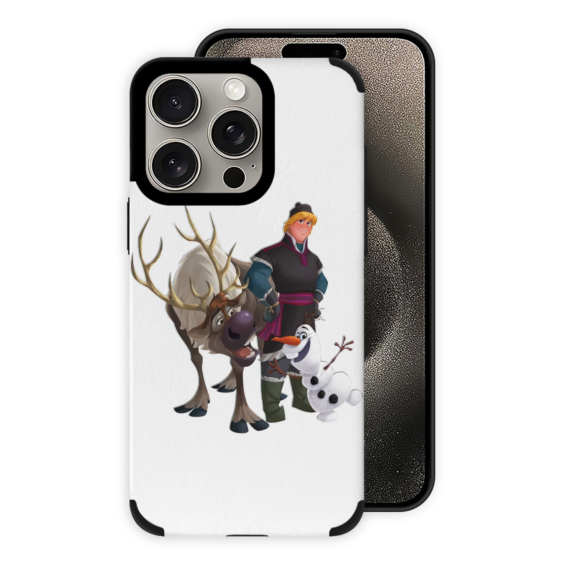 （画像用） アナと雪の女王 アンナ エルサ Frozen Anna Elsa 【iPhone15ProMax対応】 PUレザー スマホケース 耐衝撃＆黄変防止