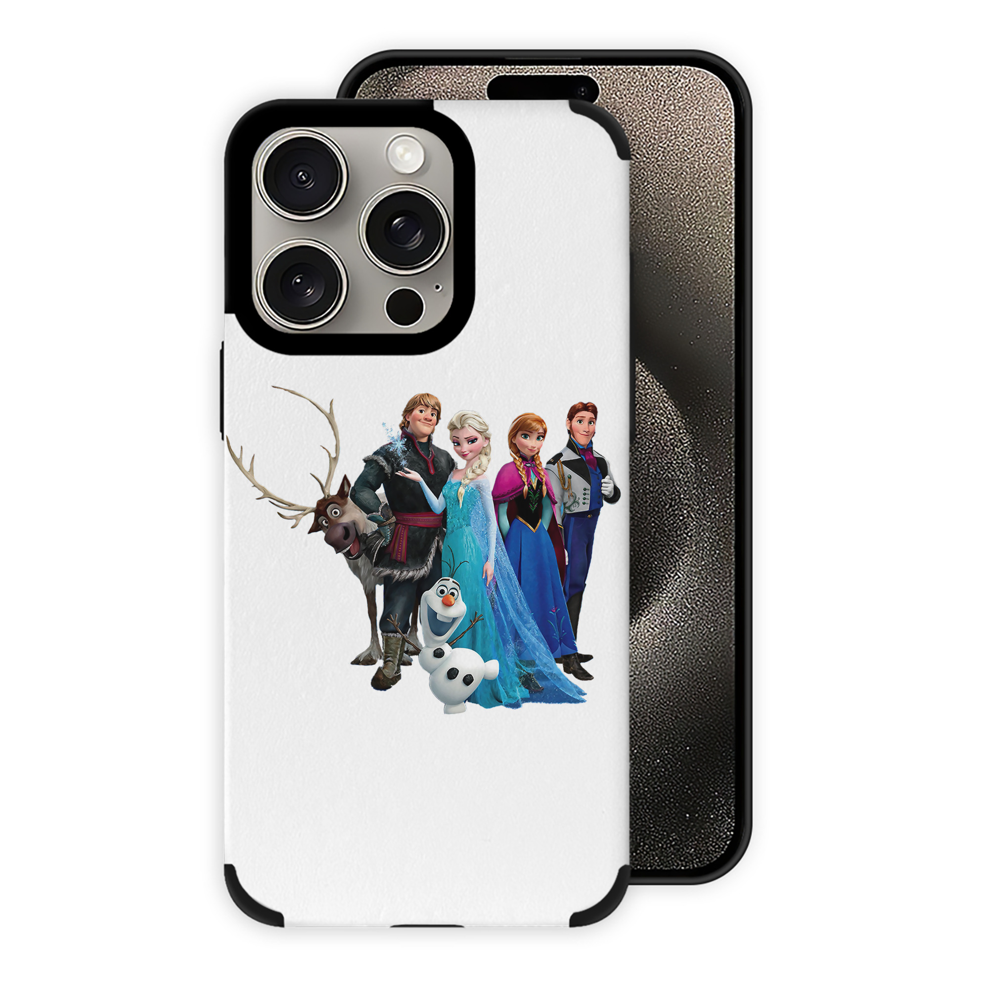 （画像用） アナと雪の女王 アンナ エルサ Frozen Anna Elsa 【iPhone15ProMax対応】 PUレザー スマホケース 耐衝撃＆黄変防止