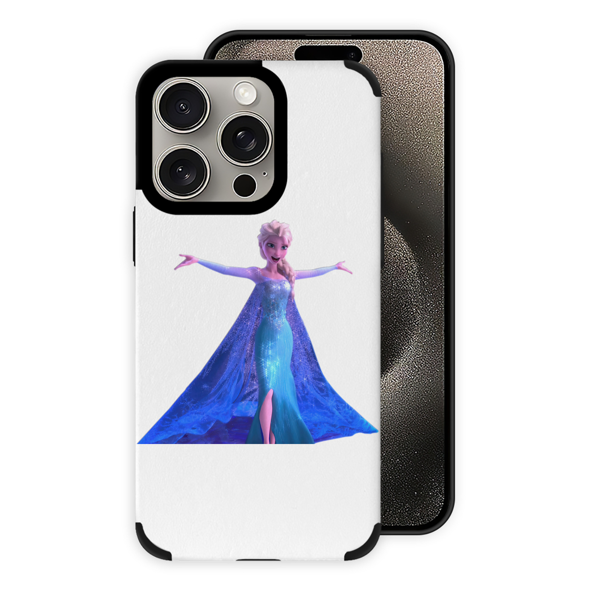 （画像用） アナと雪の女王 アンナ エルサ Frozen Anna Elsa 【iPhone15ProMax対応】 PUレザー スマホケース 耐衝撃＆黄変防止