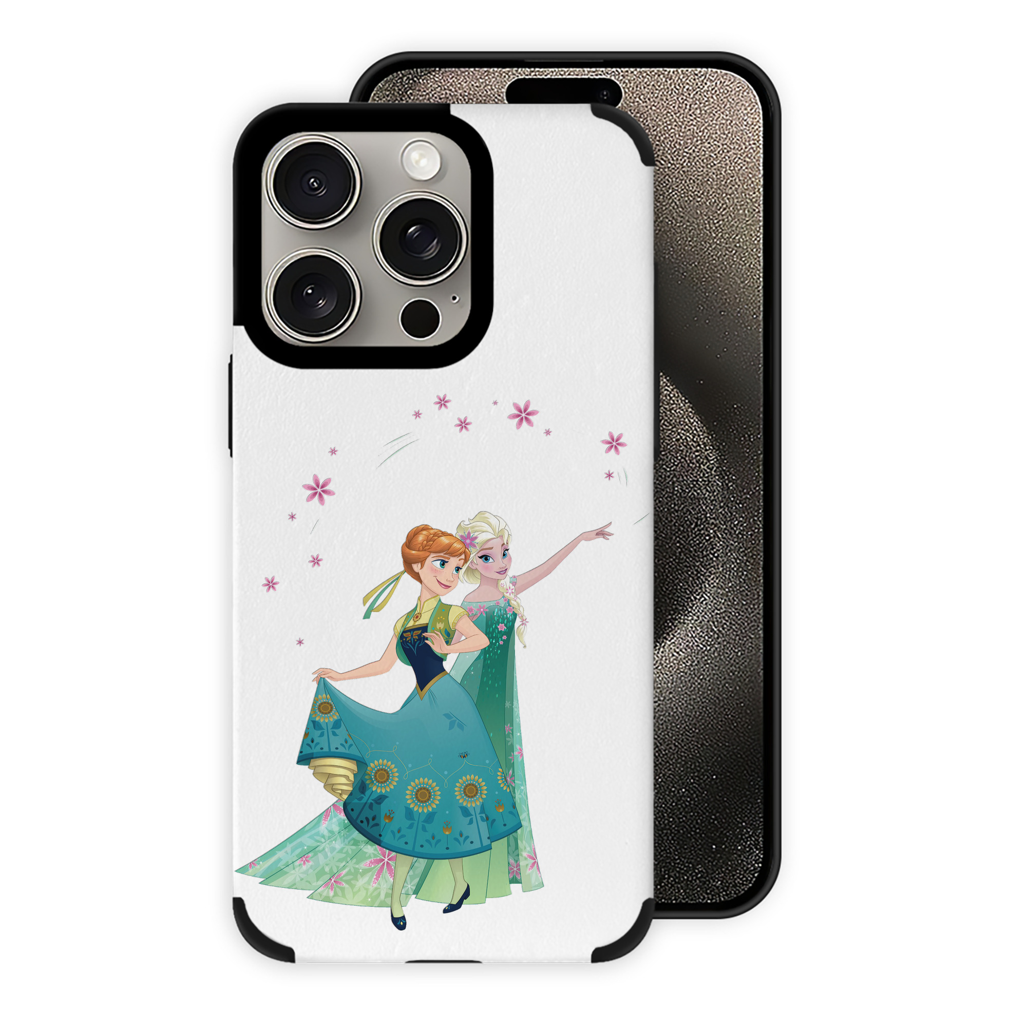 （画像用） アナと雪の女王 アンナ エルサ Frozen Anna Elsa 【iPhone15ProMax対応】 PUレザー スマホケース 耐衝撃＆黄変防止