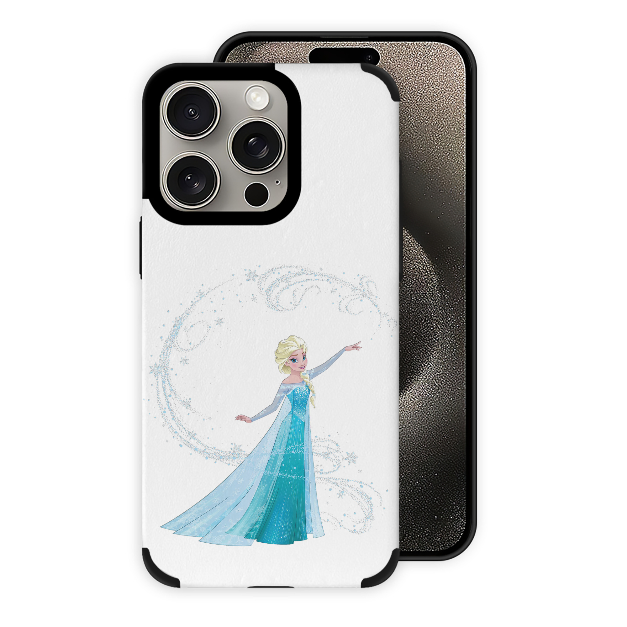 （画像用） アナと雪の女王 アンナ エルサ Frozen Anna Elsa 【iPhone15ProMax対応】 PUレザー スマホケース 耐衝撃＆黄変防止