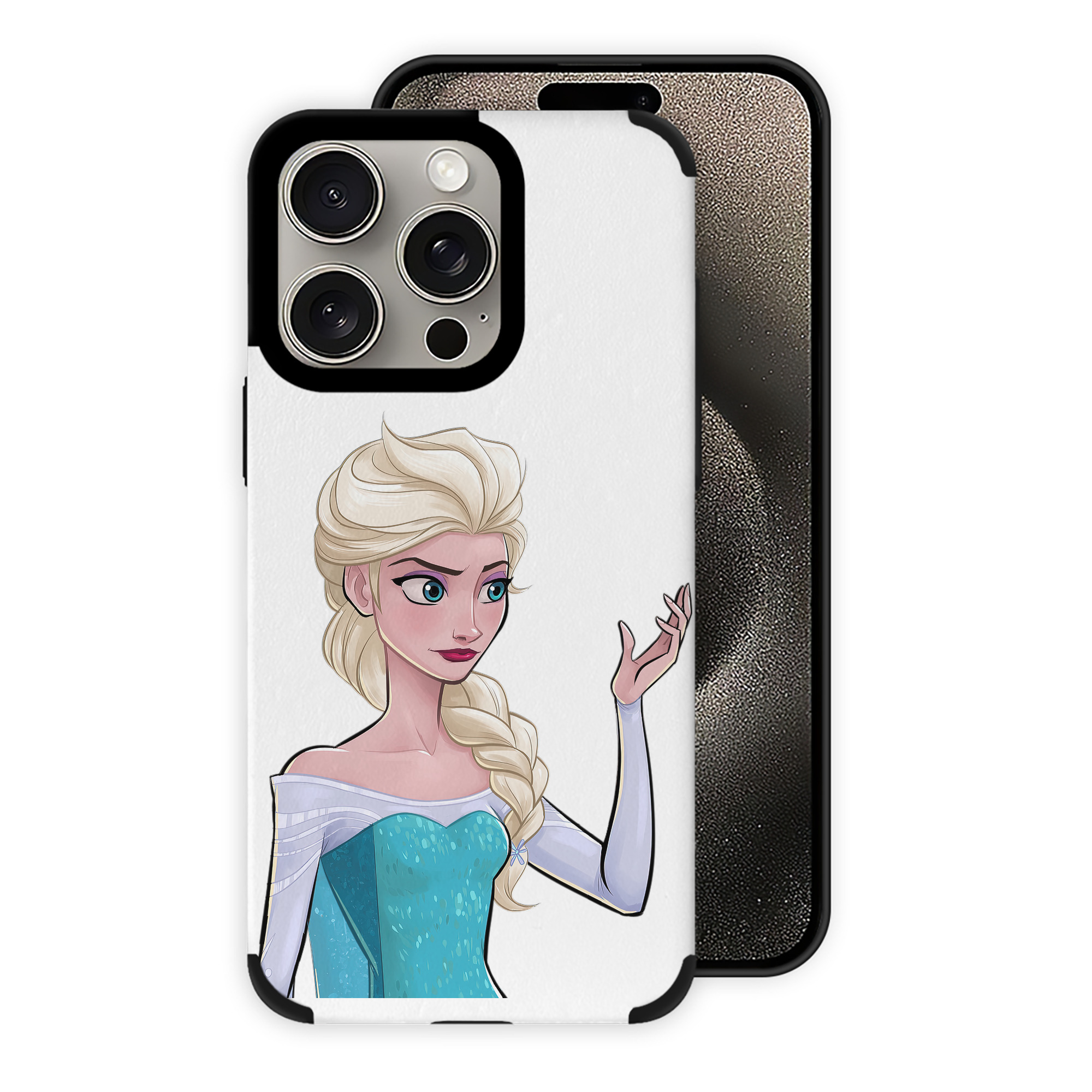 （画像用） アナと雪の女王 アンナ エルサ Frozen Anna Elsa 【iPhone15ProMax対応】 PUレザー スマホケース 耐衝撃＆黄変防止