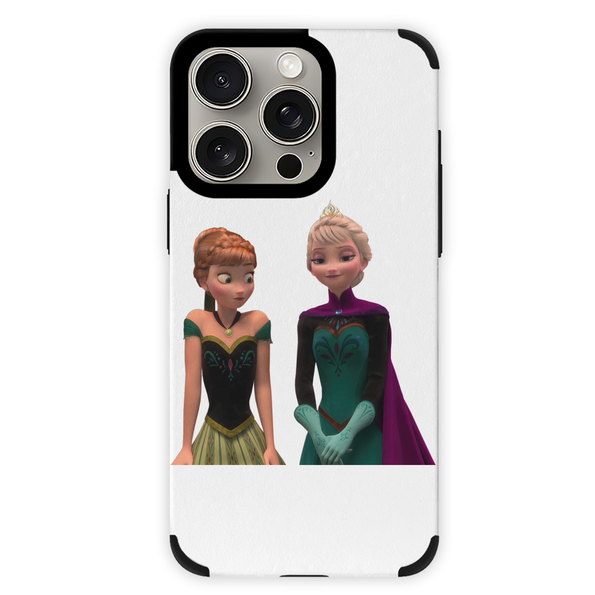 （画像用） アナと雪の女王 アンナ エルサ Frozen Anna Elsa 【iPhone15ProMax対応】 PUレザー スマホケース 耐衝撃＆黄変防止
