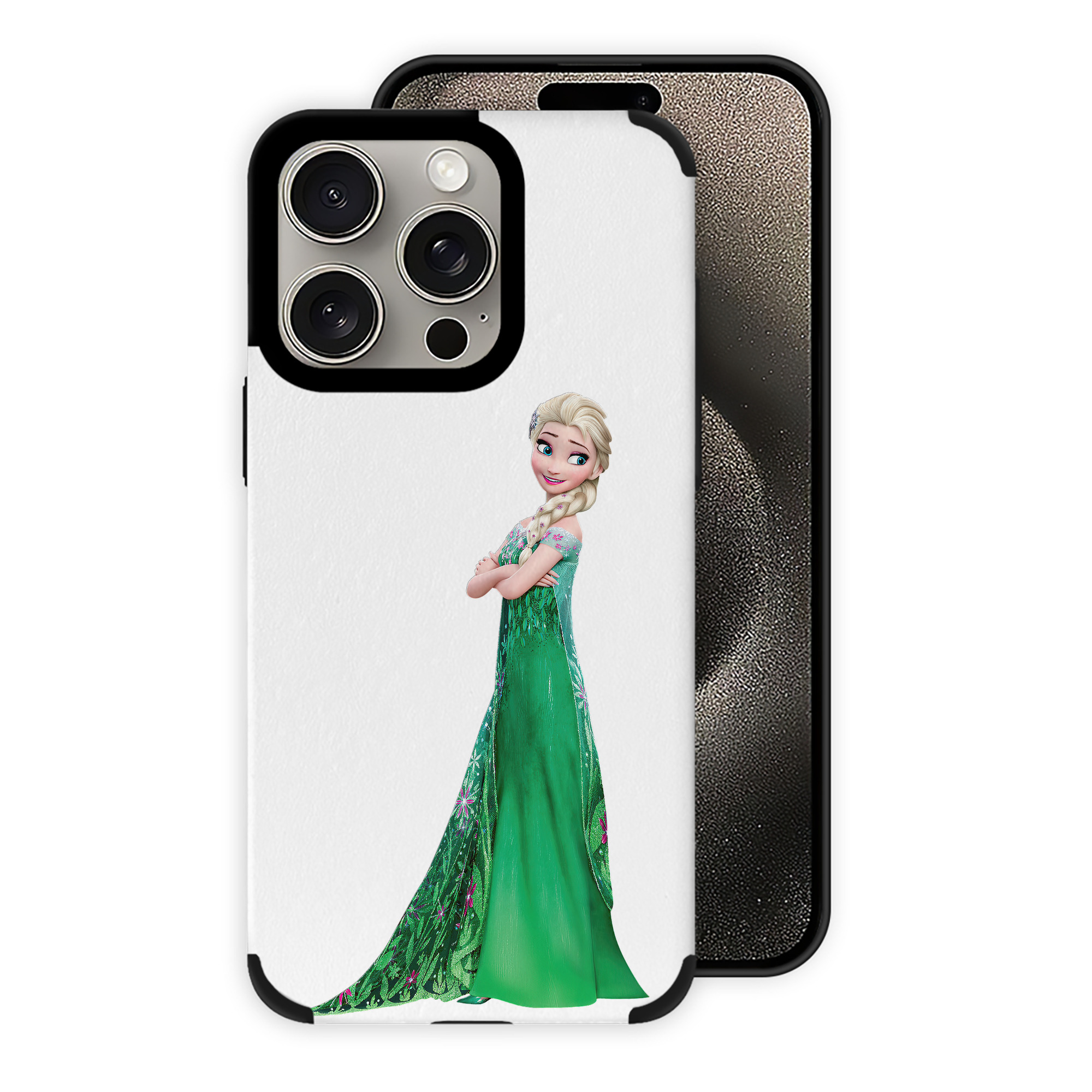 （画像用） アナと雪の女王 アンナ エルサ Frozen Anna Elsa 【iPhone15ProMax対応】 PUレザー スマホケース 耐衝撃＆黄変防止