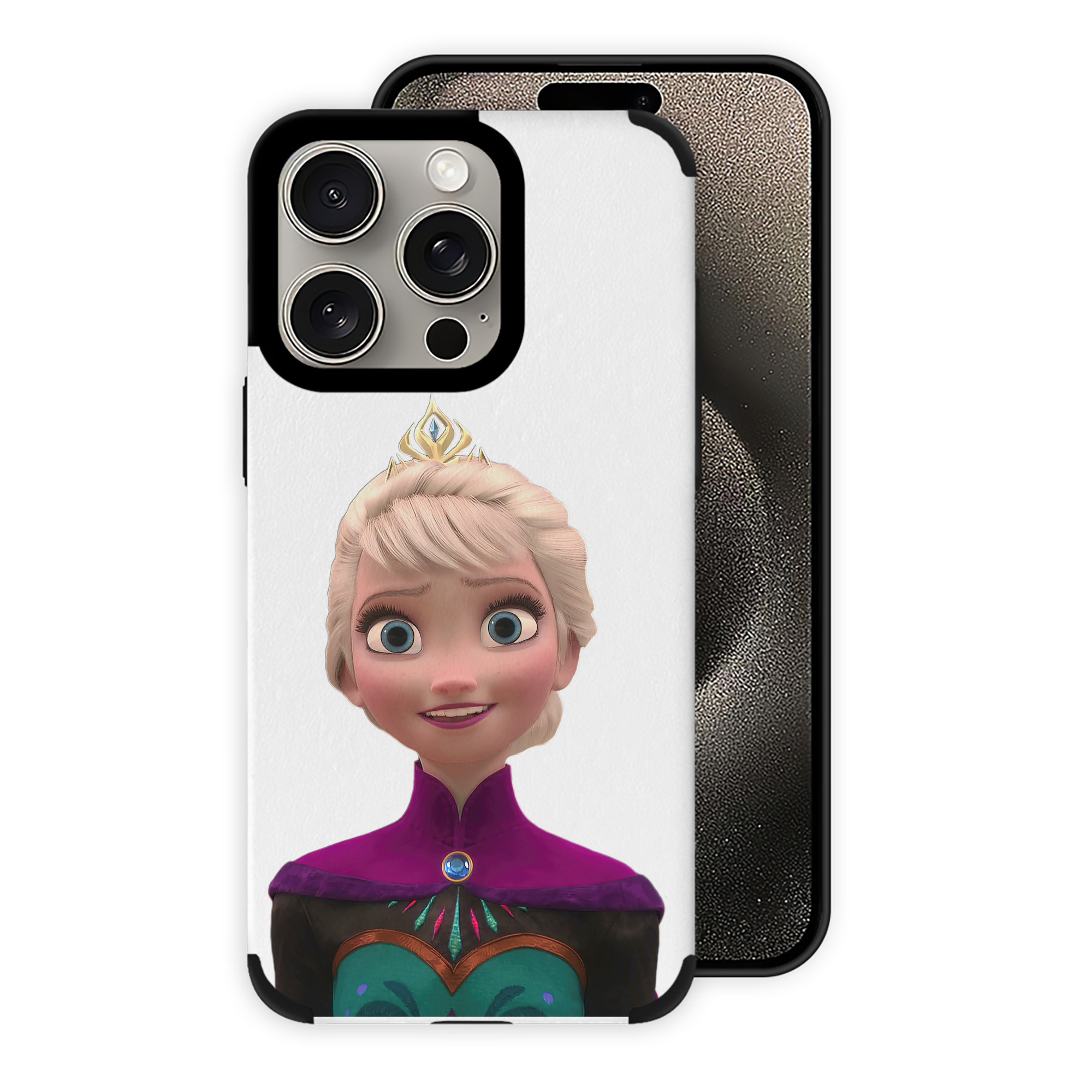 （画像用） アナと雪の女王 アンナ エルサ Frozen Anna Elsa 【iPhone15ProMax対応】 PUレザー スマホケース 耐衝撃＆黄変防止