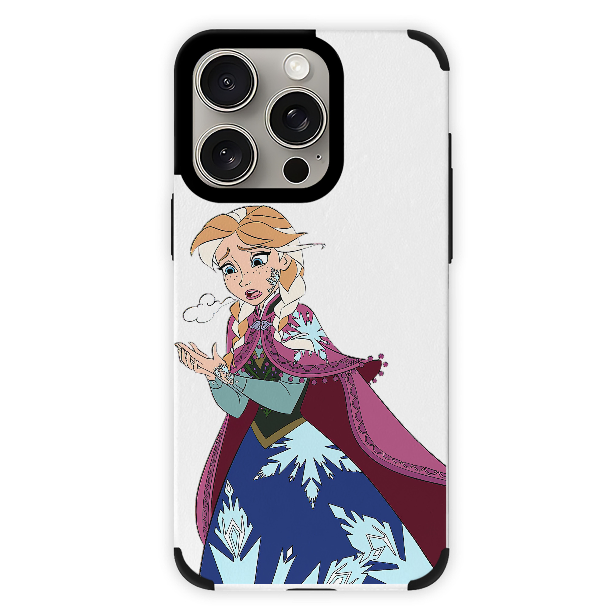 （画像用） アナと雪の女王 アンナ エルサ Frozen Anna Elsa 【iPhone15ProMax対応】 PUレザー スマホケース 耐衝撃＆黄変防止