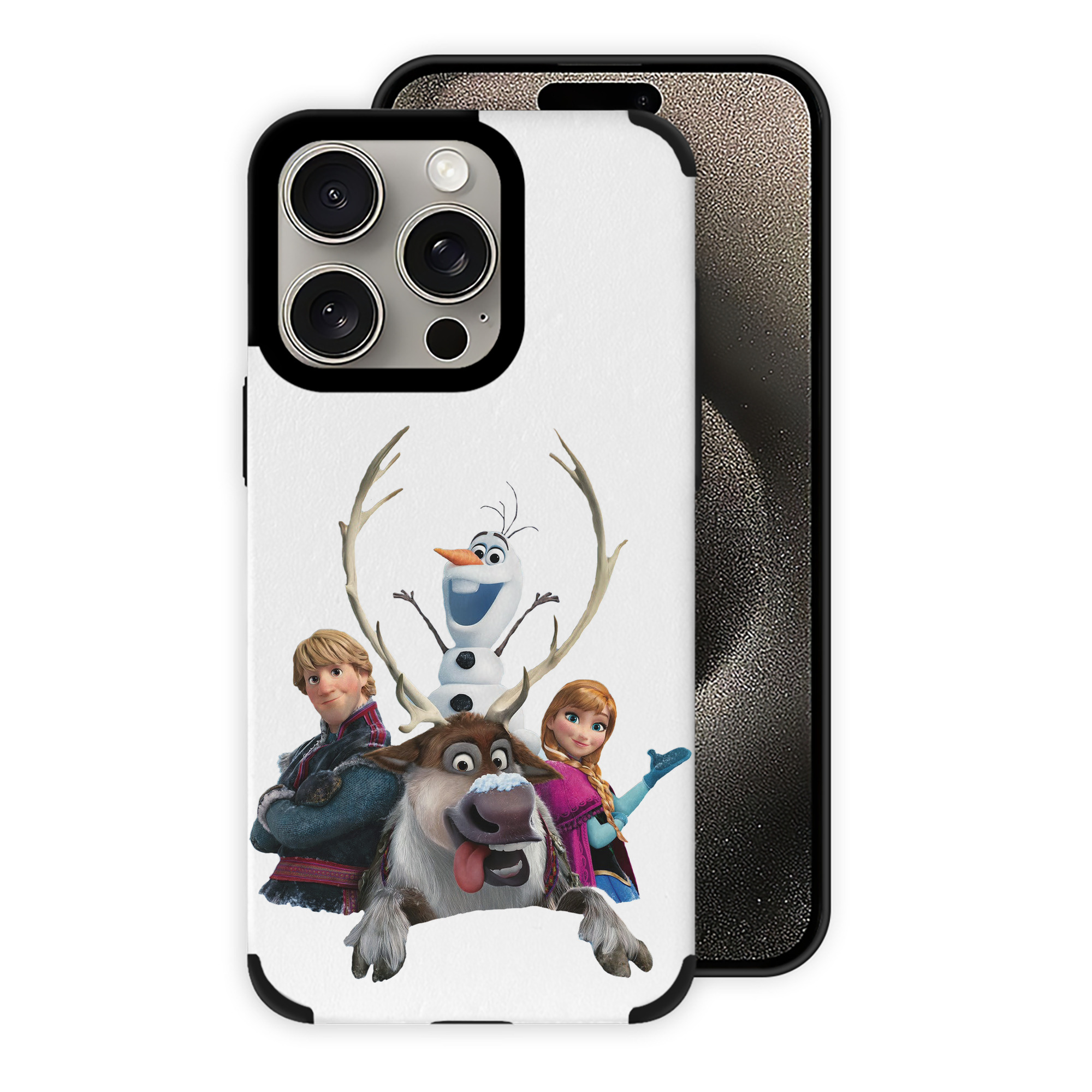（画像用） アナと雪の女王 アンナ エルサ Frozen Anna Elsa 【iPhone15ProMax対応】 PUレザー スマホケース 耐衝撃＆黄変防止