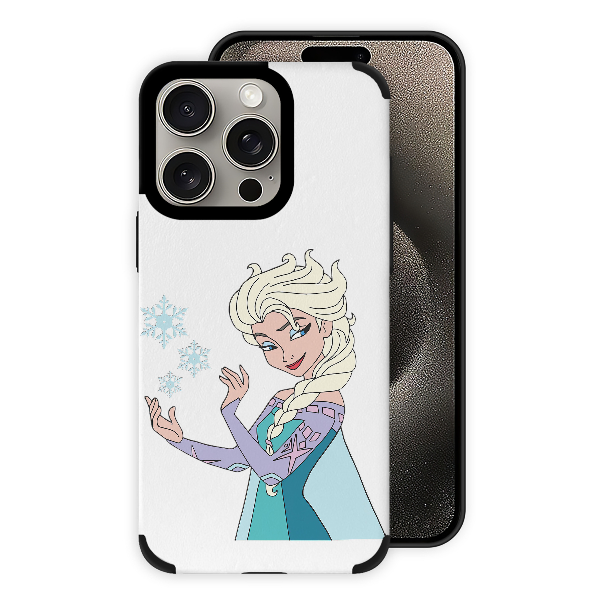 （画像用） アナと雪の女王 アンナ エルサ Frozen Anna Elsa 【iPhone15ProMax対応】 PUレザー スマホケース 耐衝撃＆黄変防止