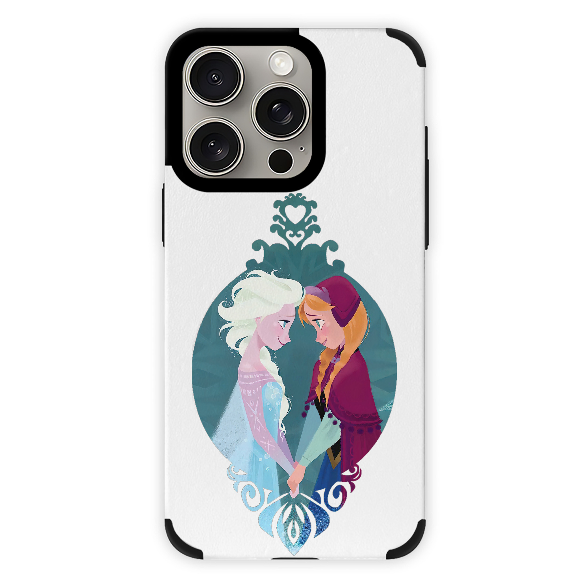 （画像用） アナと雪の女王 アンナ エルサ Frozen Anna Elsa 【iPhone15ProMax対応】 PUレザー スマホケース 耐衝撃＆黄変防止