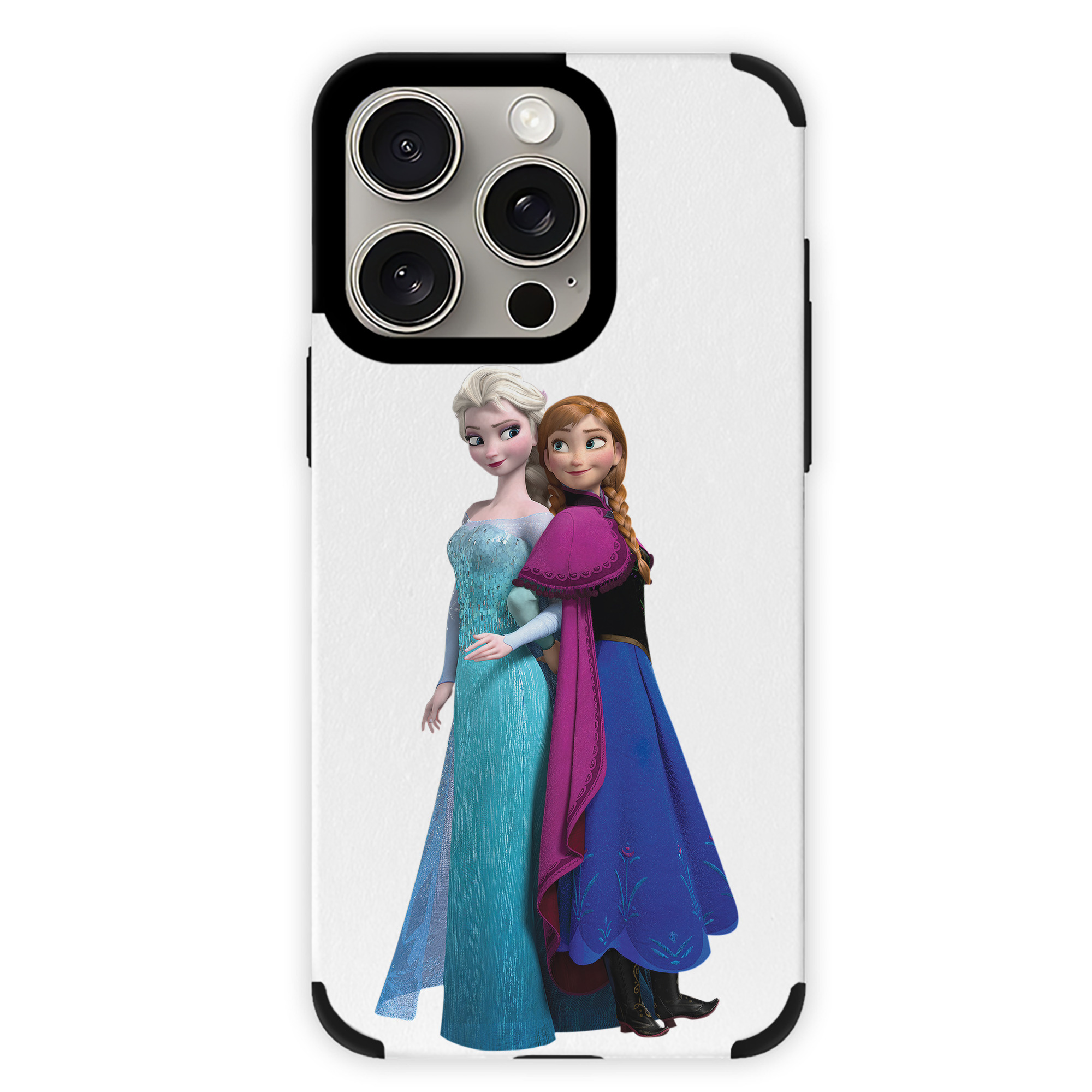 （画像用） アナと雪の女王 アンナ エルサ Frozen Anna Elsa 【iPhone15ProMax対応】 PUレザー スマホケース 耐衝撃＆黄変防止