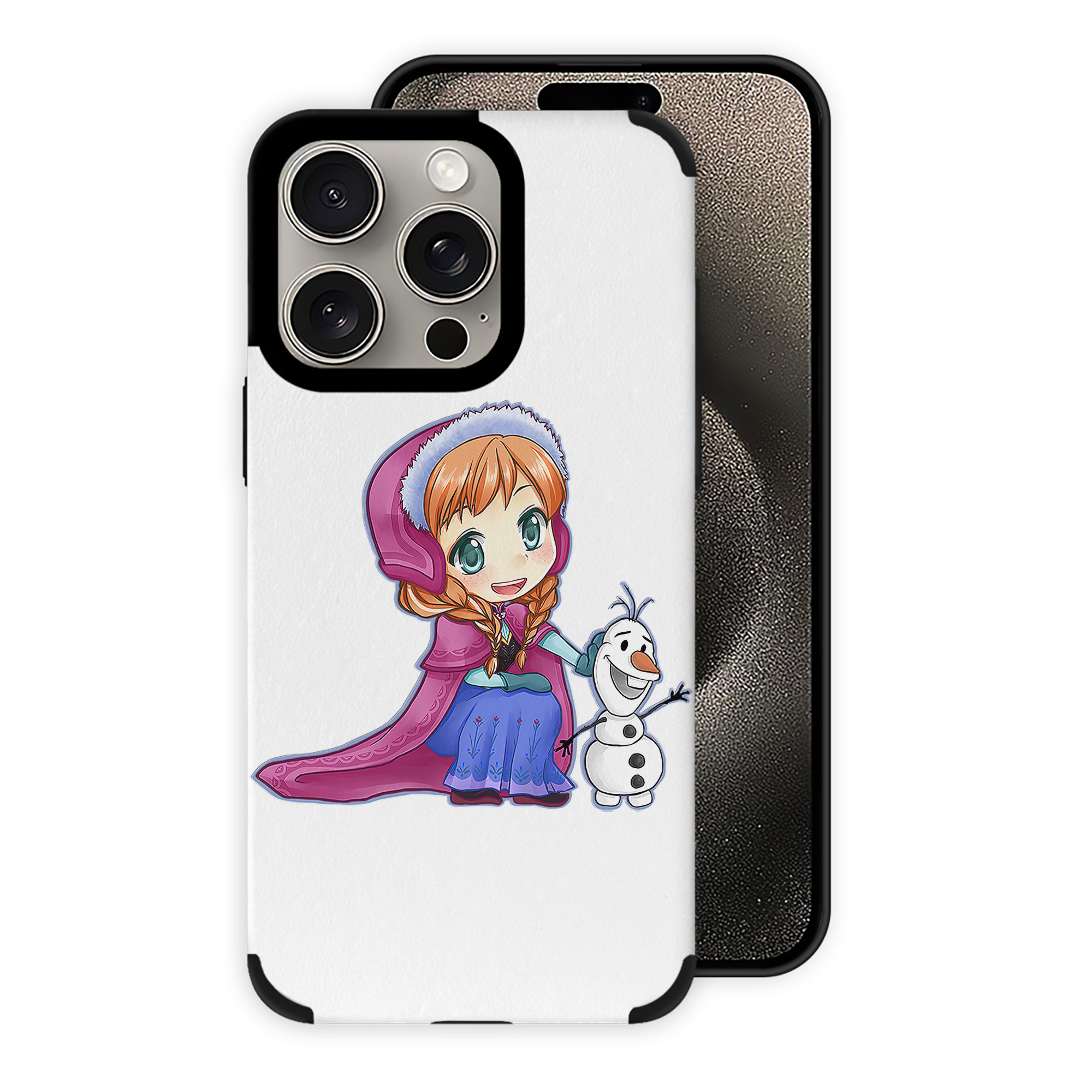 （画像用） アナと雪の女王 アンナ エルサ Frozen Anna Elsa 【iPhone15ProMax対応】 PUレザー スマホケース 耐衝撃＆黄変防止