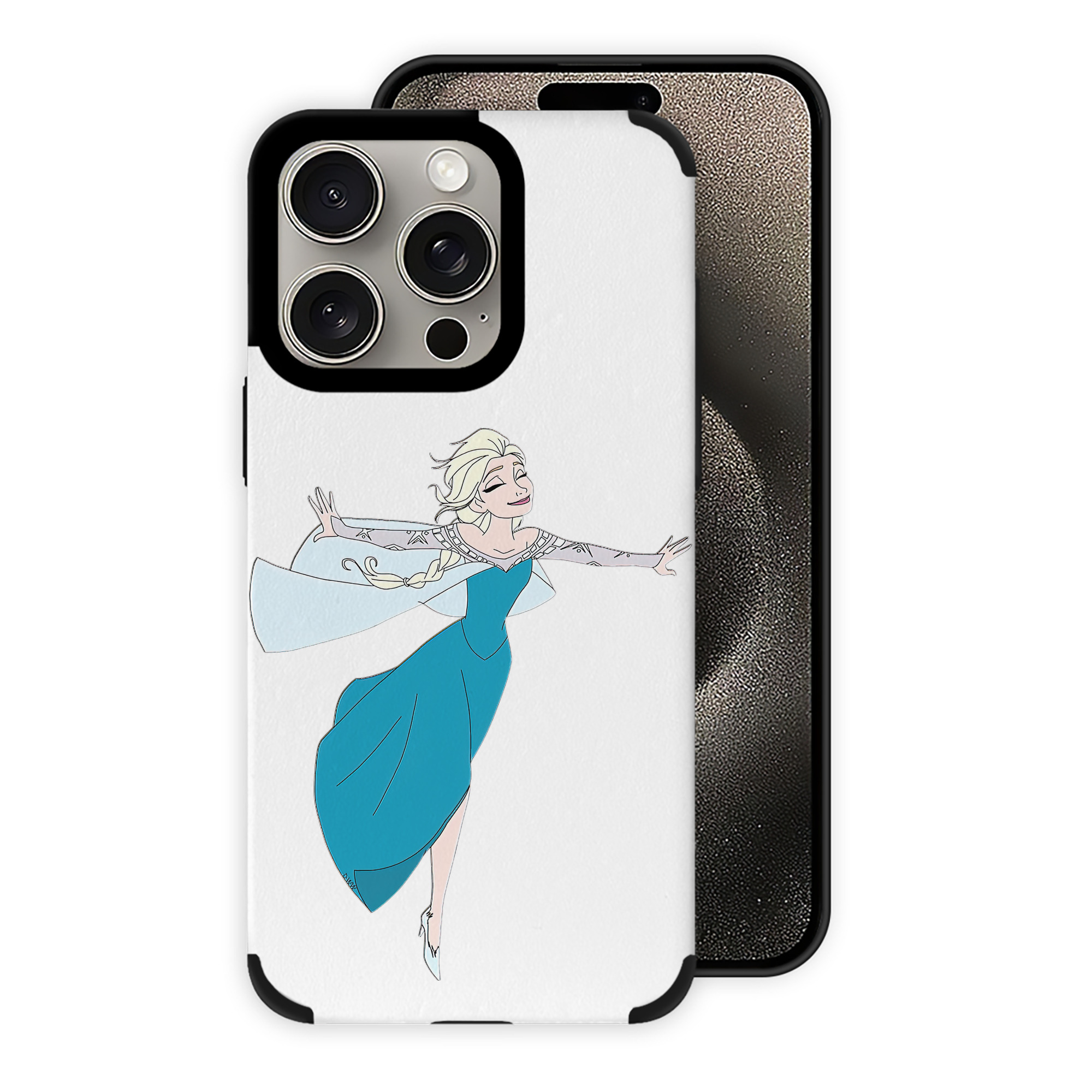 （画像用） アナと雪の女王 アンナ エルサ Frozen Anna Elsa 【iPhone15ProMax対応】 PUレザー スマホケース 耐衝撃＆黄変防止