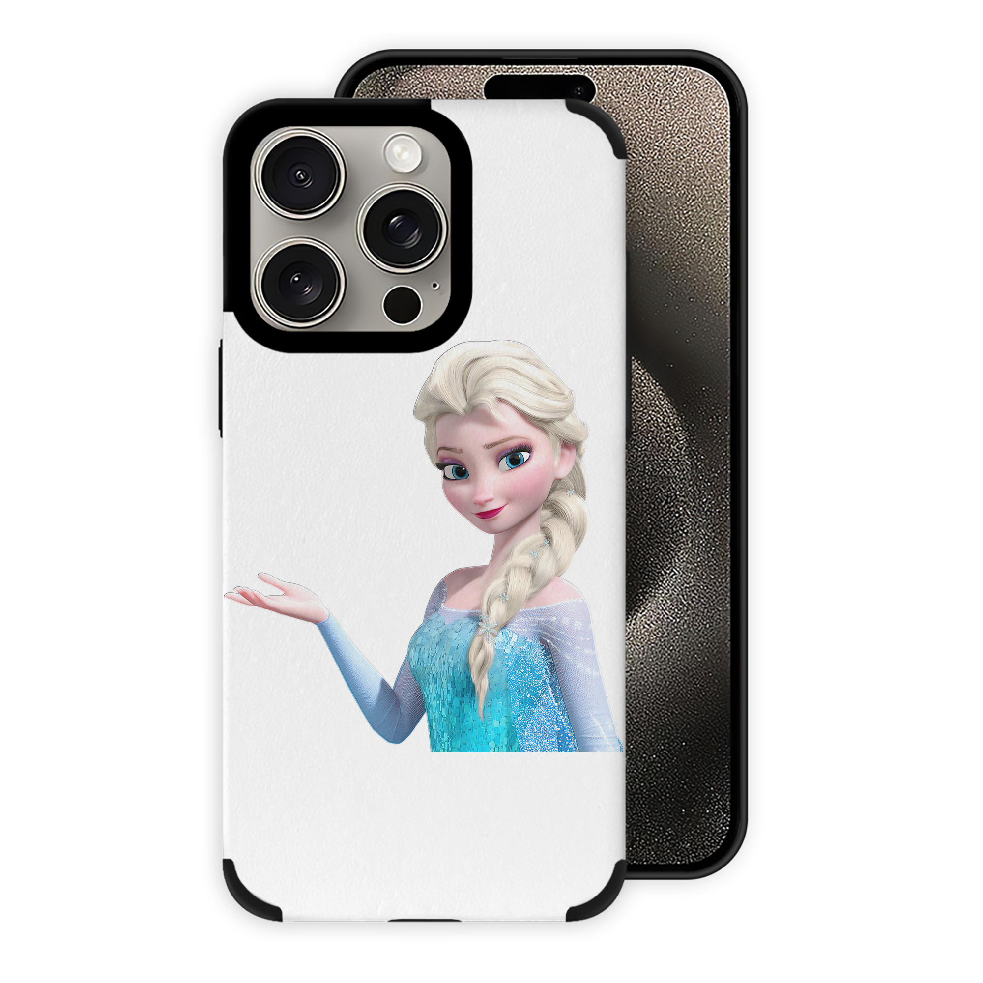 （画像用） アナと雪の女王 アンナ エルサ Frozen Anna Elsa 【iPhone15ProMax対応】 PUレザー スマホケース 耐衝撃＆黄変防止