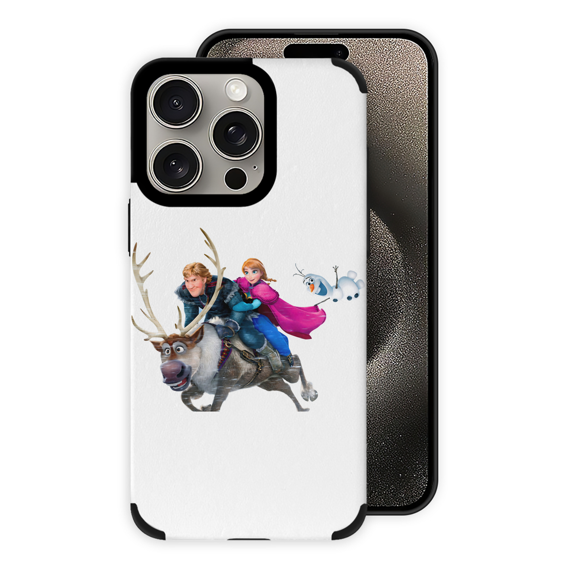（画像用） アナと雪の女王 アンナ エルサ Frozen Anna Elsa 【iPhone15ProMax対応】 PUレザー スマホケース 耐衝撃＆黄変防止