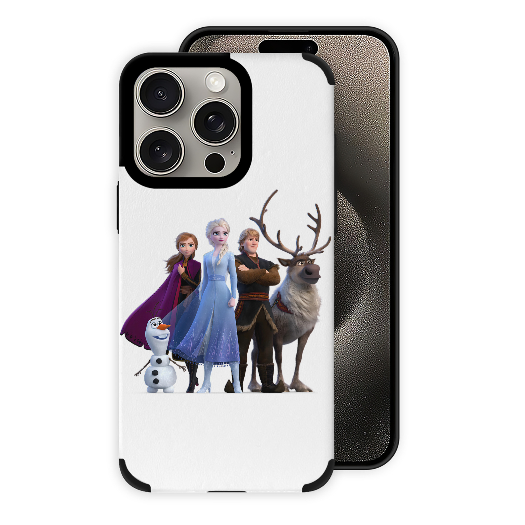 （画像用） アナと雪の女王 アンナ エルサ Frozen Anna Elsa 【iPhone15ProMax対応】 PUレザー スマホケース 耐衝撃＆黄変防止