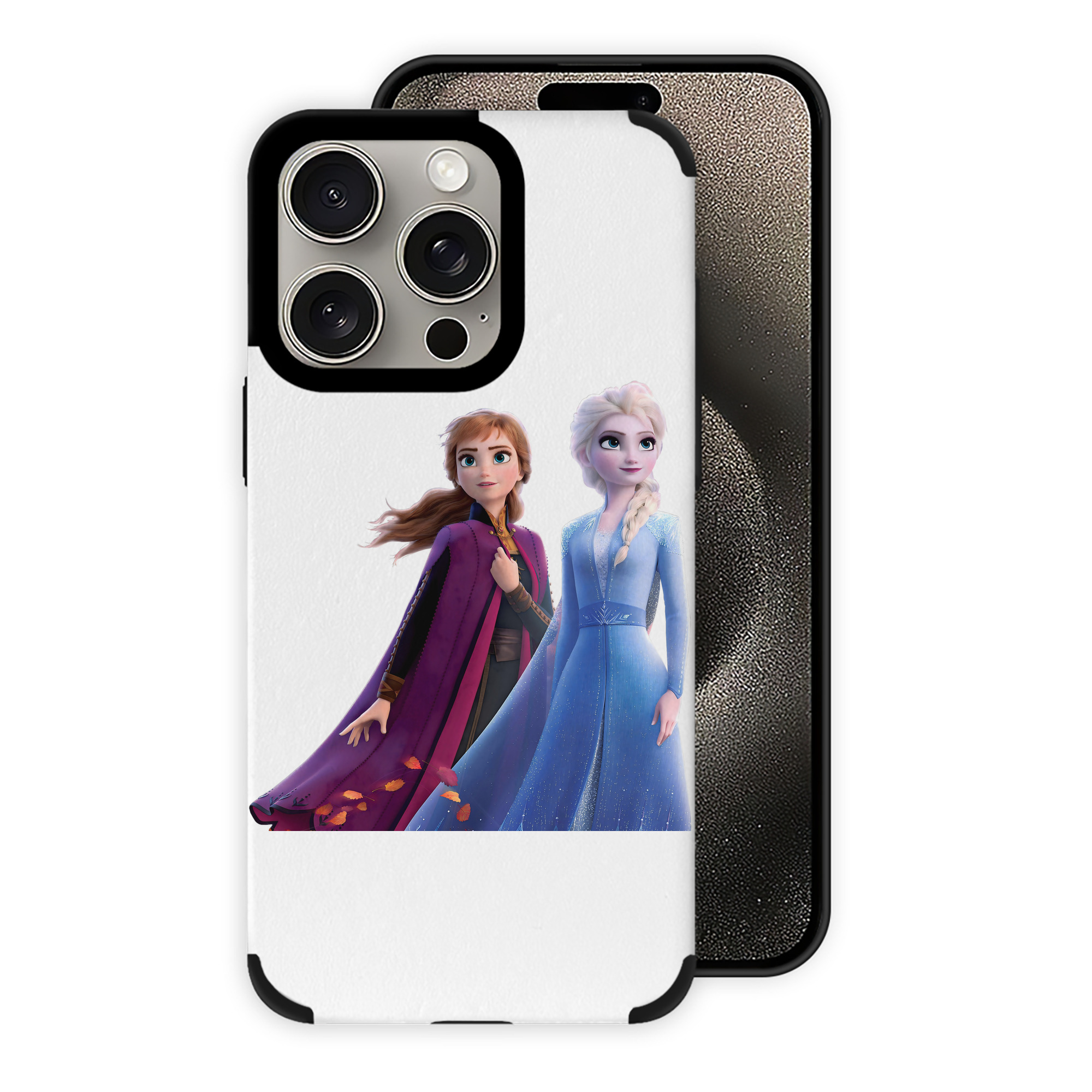 （画像用） アナと雪の女王 アンナ エルサ Frozen Anna Elsa 【iPhone15ProMax対応】 PUレザー スマホケース 耐衝撃＆黄変防止