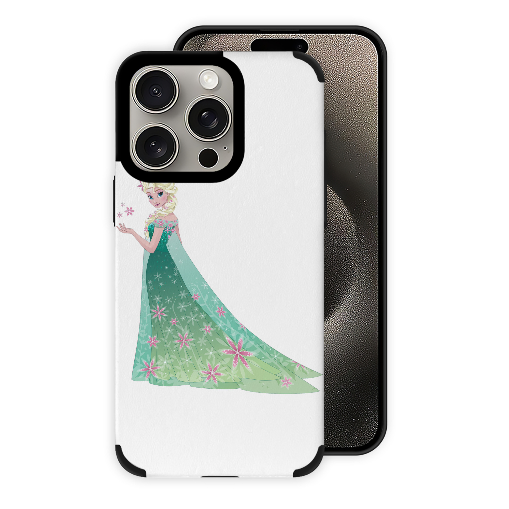 （画像用） アナと雪の女王 アンナ エルサ Frozen Anna Elsa 【iPhone15ProMax対応】 PUレザー スマホケース 耐衝撃＆黄変防止
