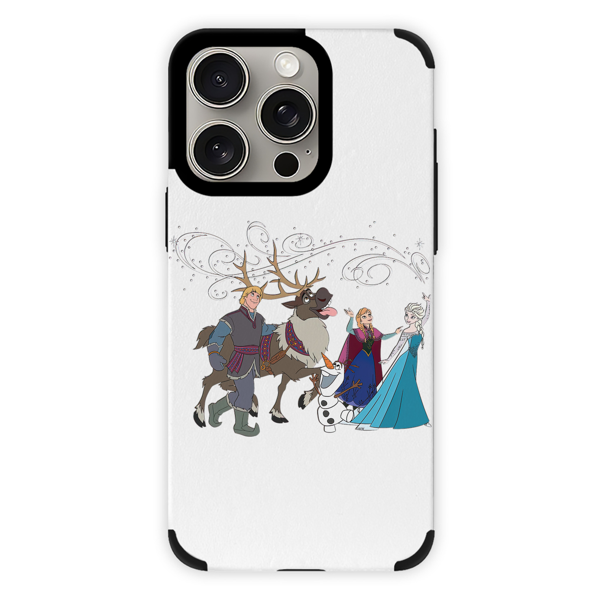 （画像用） アナと雪の女王 アンナ エルサ Frozen Anna Elsa 【iPhone15ProMax対応】 PUレザー スマホケース 耐衝撃＆黄変防止