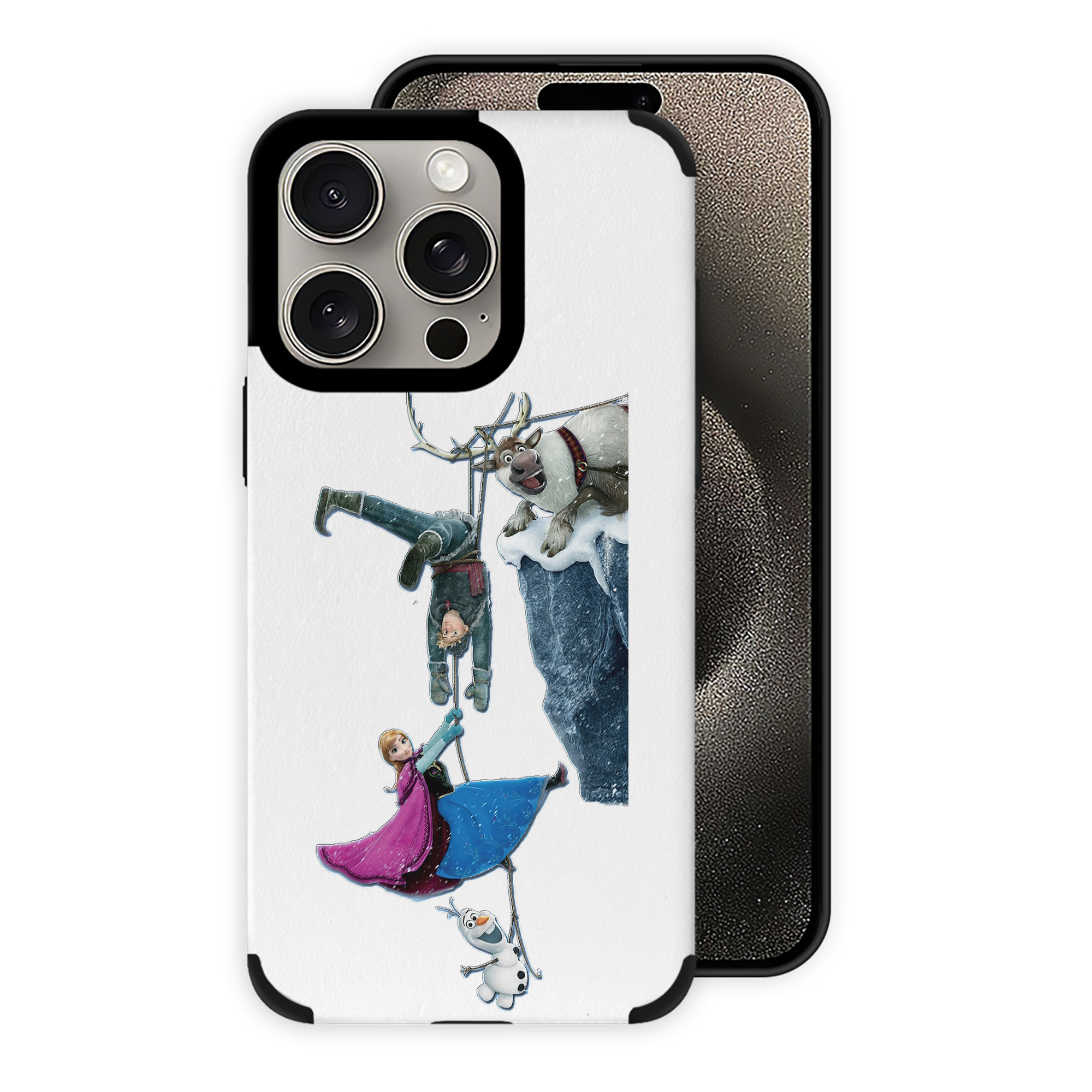 （画像用） アナと雪の女王 アンナ エルサ Frozen Anna Elsa 【iPhone15ProMax対応】 PUレザー スマホケース 耐衝撃＆黄変防止