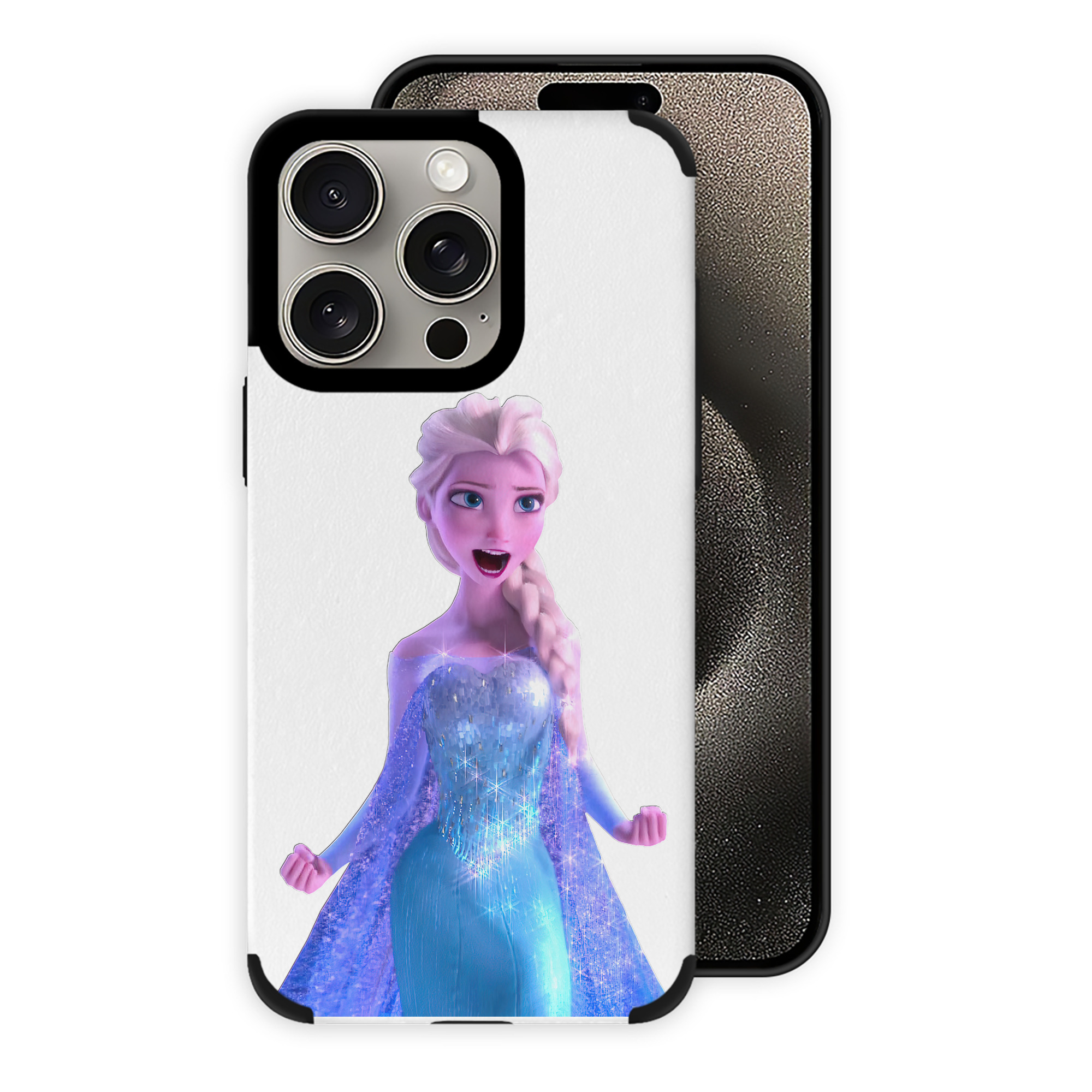 （画像用） アナと雪の女王 アンナ エルサ Frozen Anna Elsa 【iPhone15ProMax対応】 PUレザー スマホケース 耐衝撃＆黄変防止