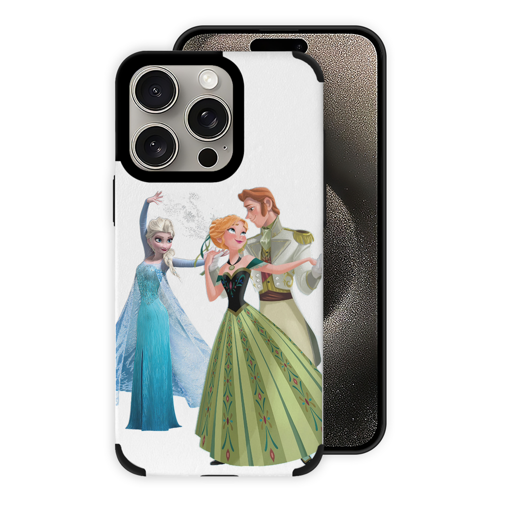 （画像用） アナと雪の女王 アンナ エルサ Frozen Anna Elsa 【iPhone15ProMax対応】 PUレザー スマホケース 耐衝撃＆黄変防止