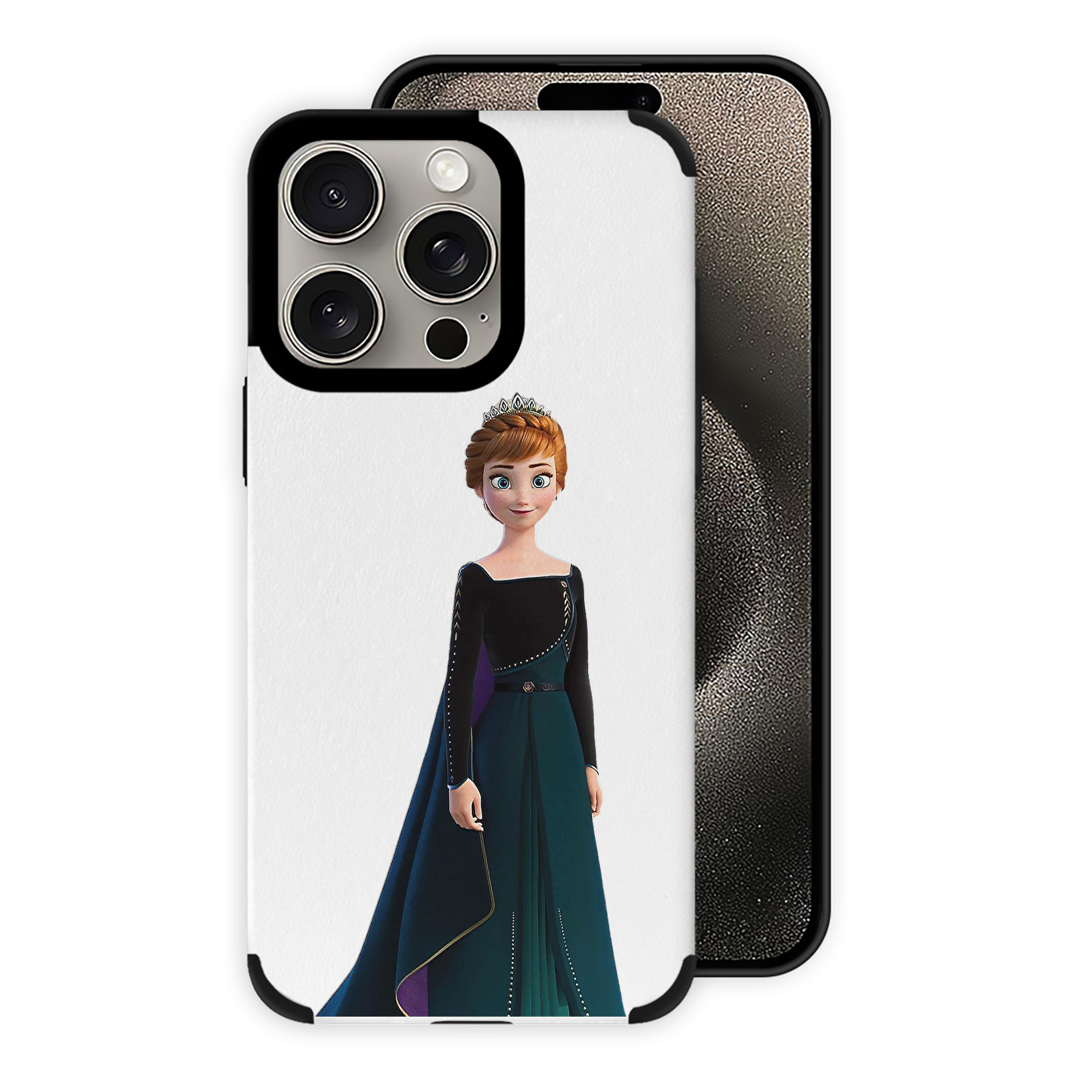 （画像用） アナと雪の女王 アンナ エルサ Frozen Anna Elsa 【iPhone15ProMax対応】 PUレザー スマホケース 耐衝撃＆黄変防止