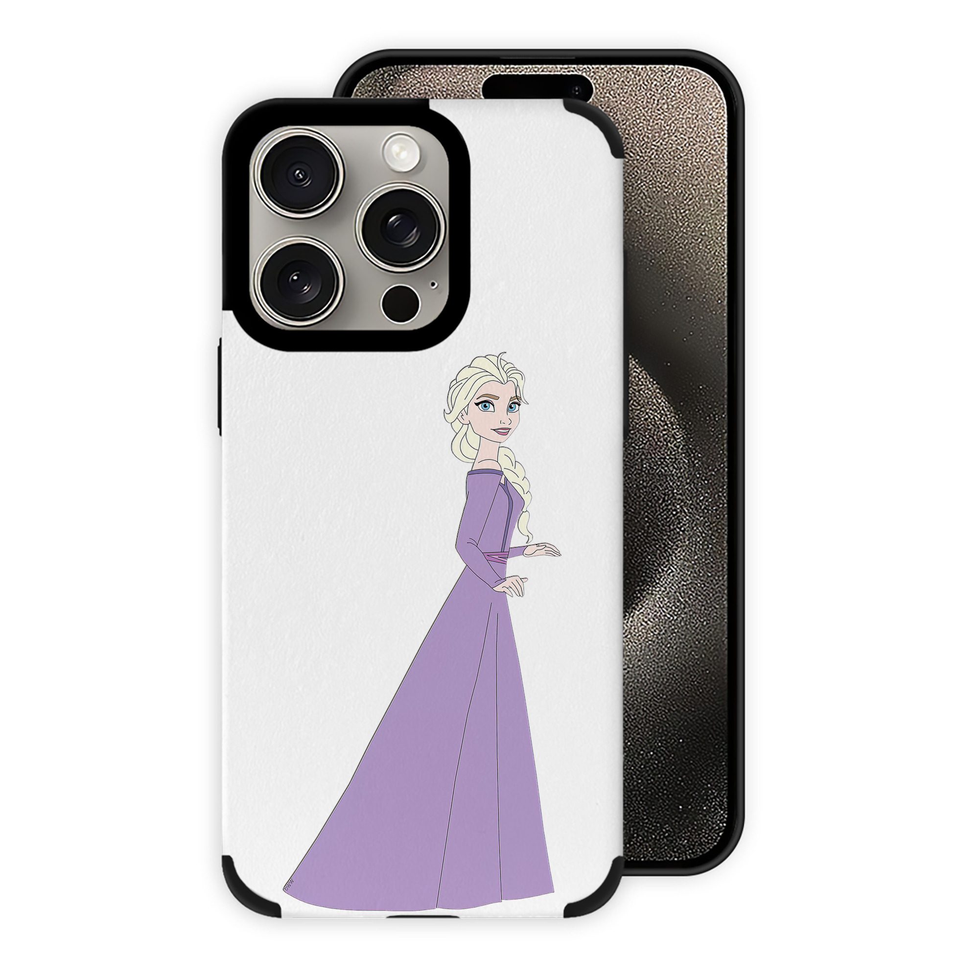 （画像用） アナと雪の女王 アンナ エルサ Frozen Anna Elsa 【iPhone15ProMax対応】 PUレザー スマホケース 耐衝撃＆黄変防止