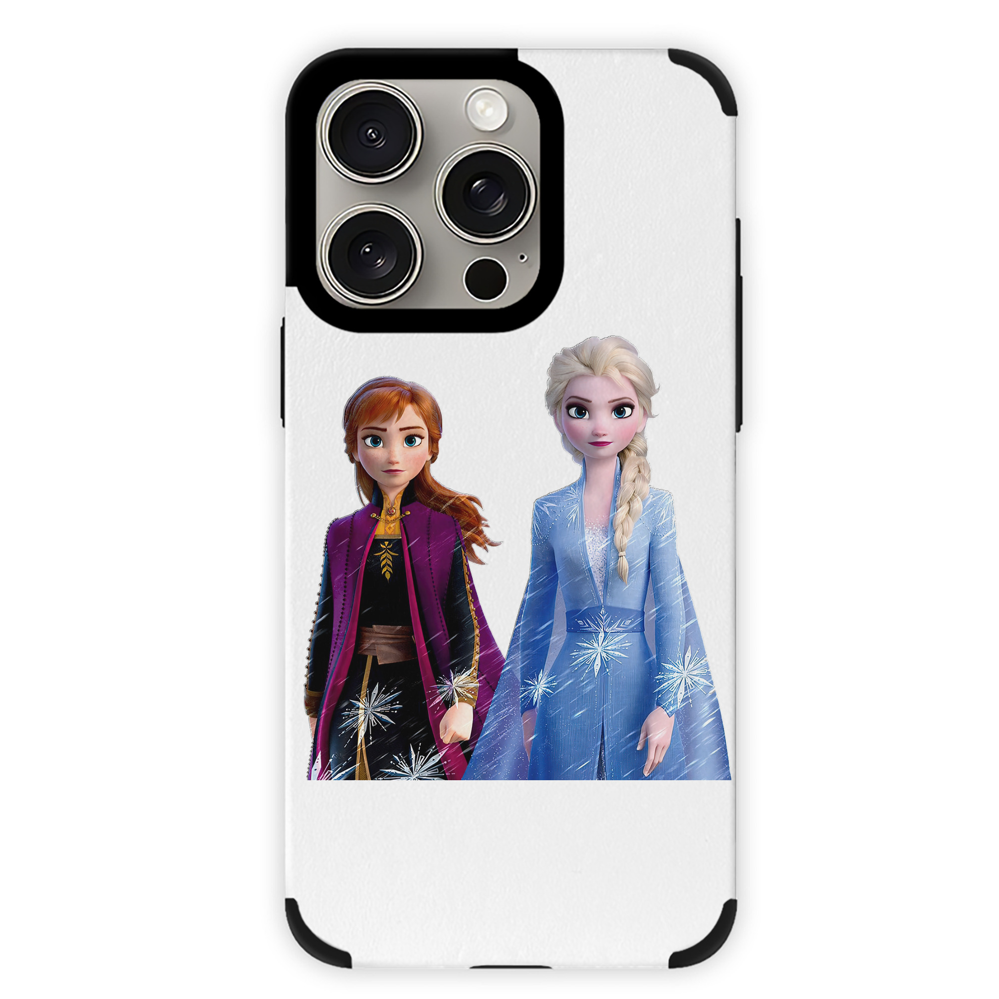 （画像用） アナと雪の女王 アンナ エルサ Frozen Anna Elsa 【iPhone15ProMax対応】 PUレザー スマホケース 耐衝撃＆黄変防止