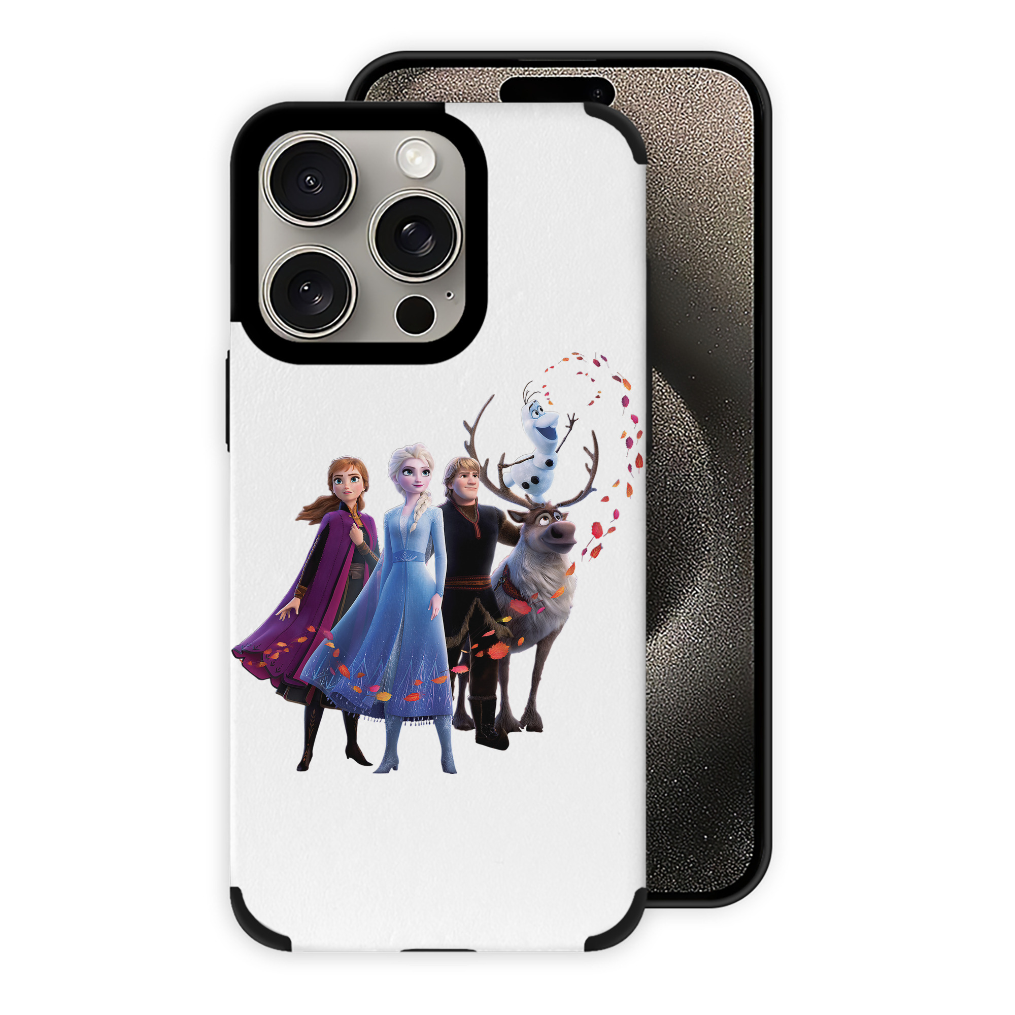 （画像用） アナと雪の女王 アンナ エルサ Frozen Anna Elsa 【iPhone15ProMax対応】 PUレザー スマホケース 耐衝撃＆黄変防止