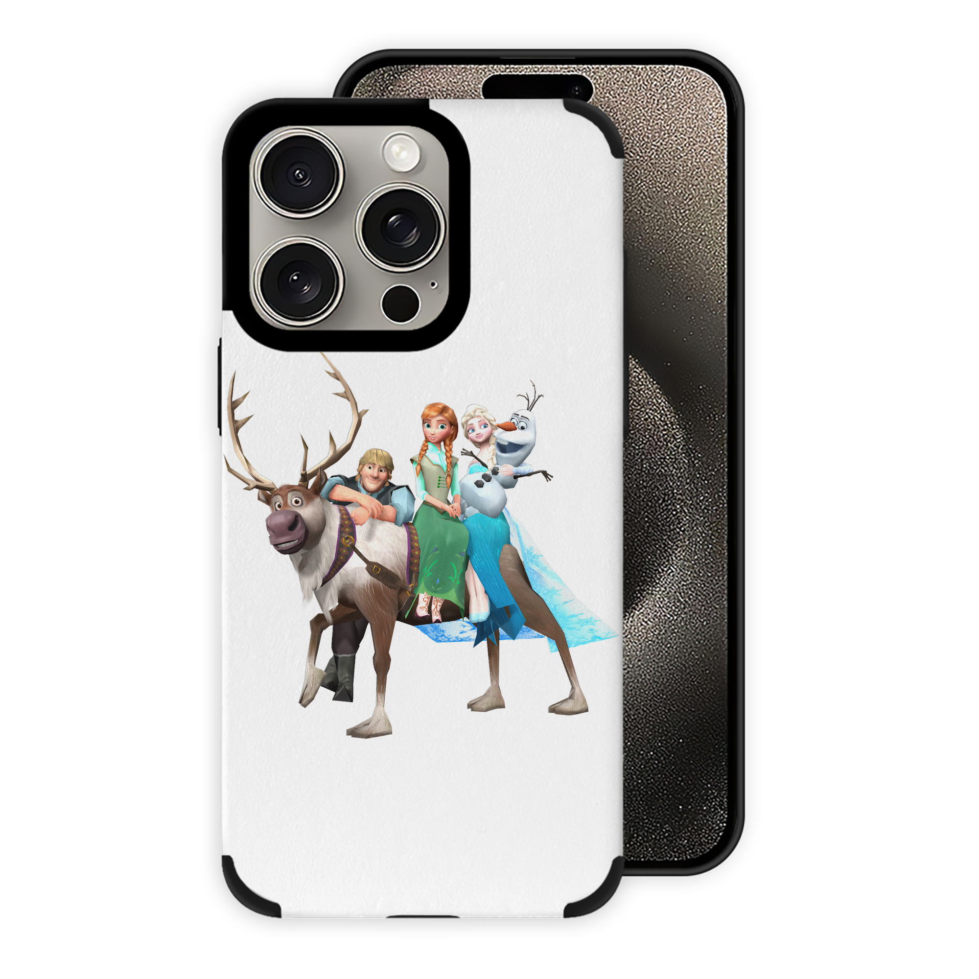 （画像用） アナと雪の女王 アンナ エルサ Frozen Anna Elsa 【iPhone15ProMax対応】 PUレザー スマホケース 耐衝撃＆黄変防止
