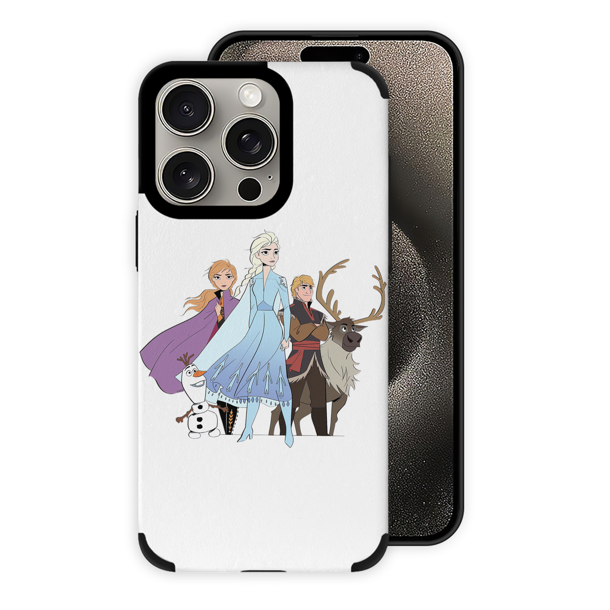 （画像用） アナと雪の女王 アンナ エルサ Frozen Anna Elsa 【iPhone15ProMax対応】 PUレザー スマホケース 耐衝撃＆黄変防止
