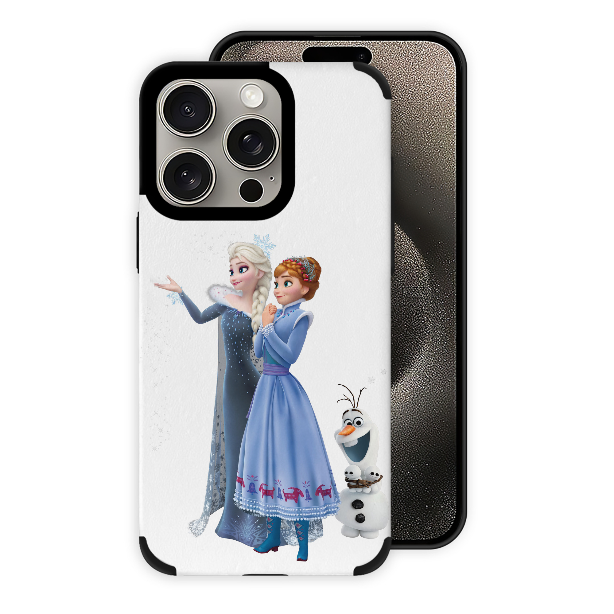 （画像用） アナと雪の女王 アンナ エルサ Frozen Anna Elsa 【iPhone15ProMax対応】 PUレザー スマホケース 耐衝撃＆黄変防止