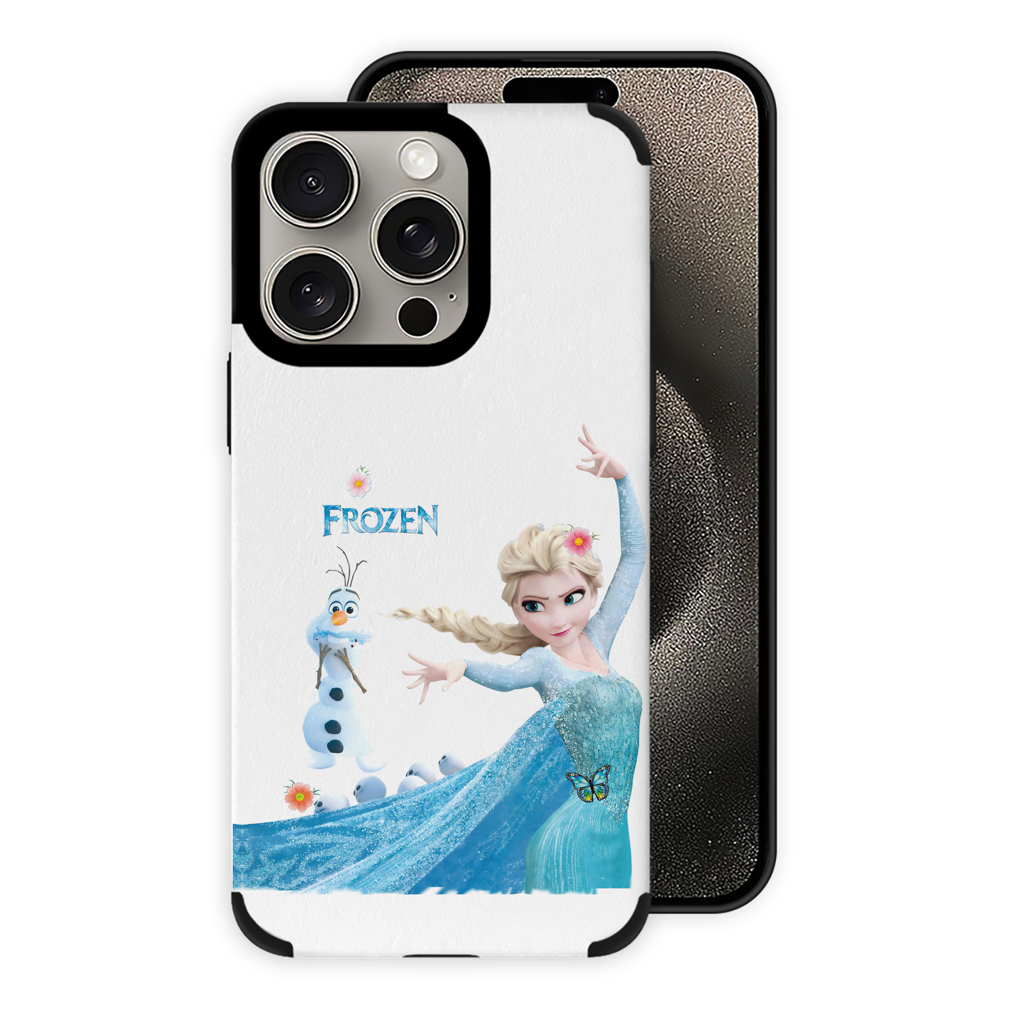 （画像用） アナと雪の女王 アンナ エルサ Frozen Anna Elsa 【iPhone15ProMax対応】 PUレザー スマホケース 耐衝撃＆黄変防止