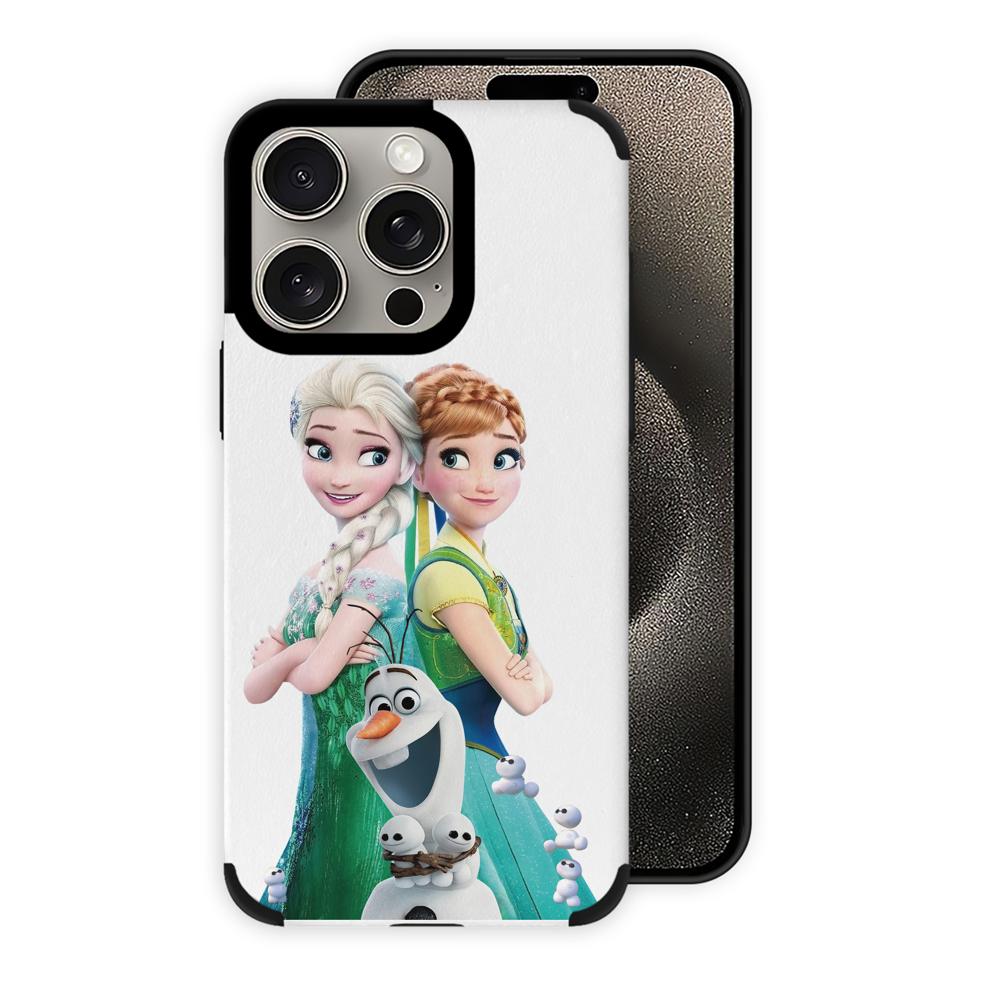 （画像用） アナと雪の女王 アンナ エルサ Frozen Anna Elsa 【iPhone15ProMax対応】 PUレザー スマホケース 耐衝撃＆黄変防止