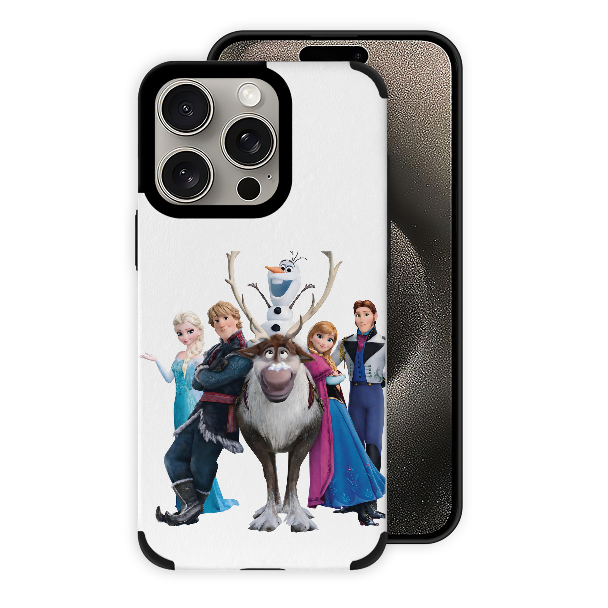 （画像用） アナと雪の女王 アンナ エルサ Frozen Anna Elsa 【iPhone15ProMax対応】 PUレザー スマホケース 耐衝撃＆黄変防止