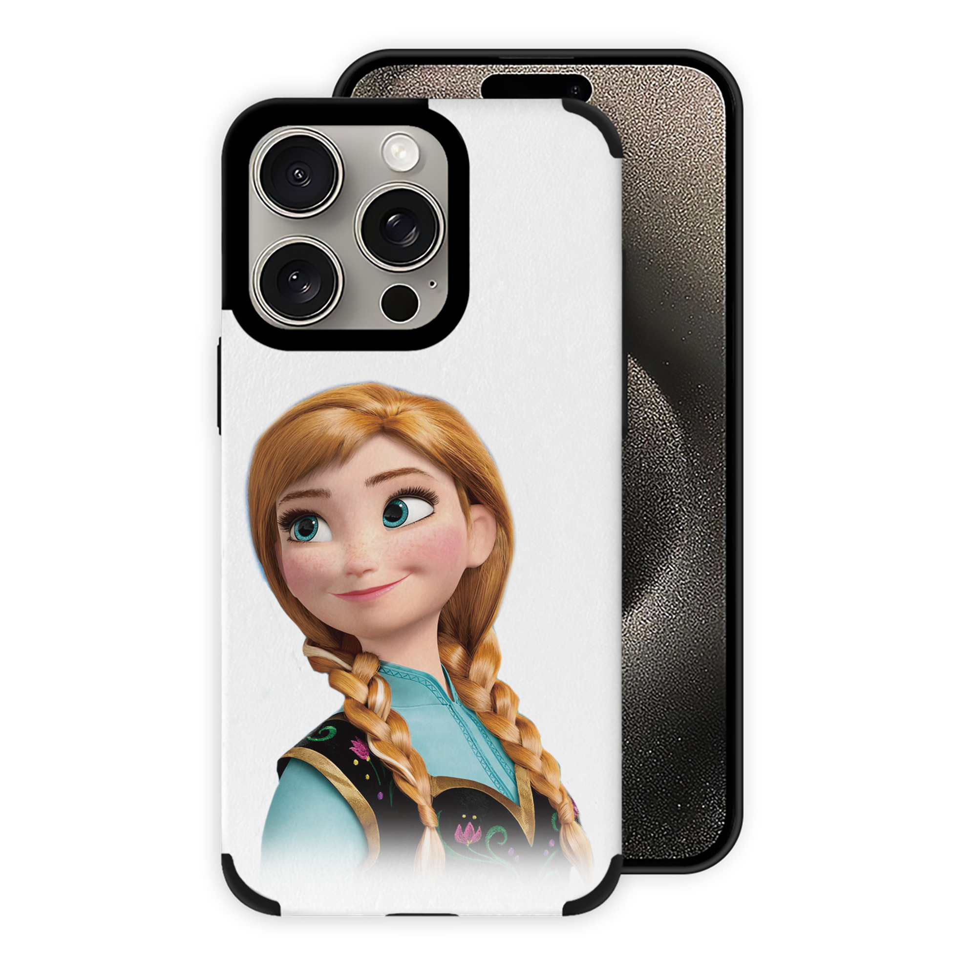 （画像用） アナと雪の女王 アンナ エルサ Frozen Anna Elsa 【iPhone15ProMax対応】 PUレザー スマホケース 耐衝撃＆黄変防止
