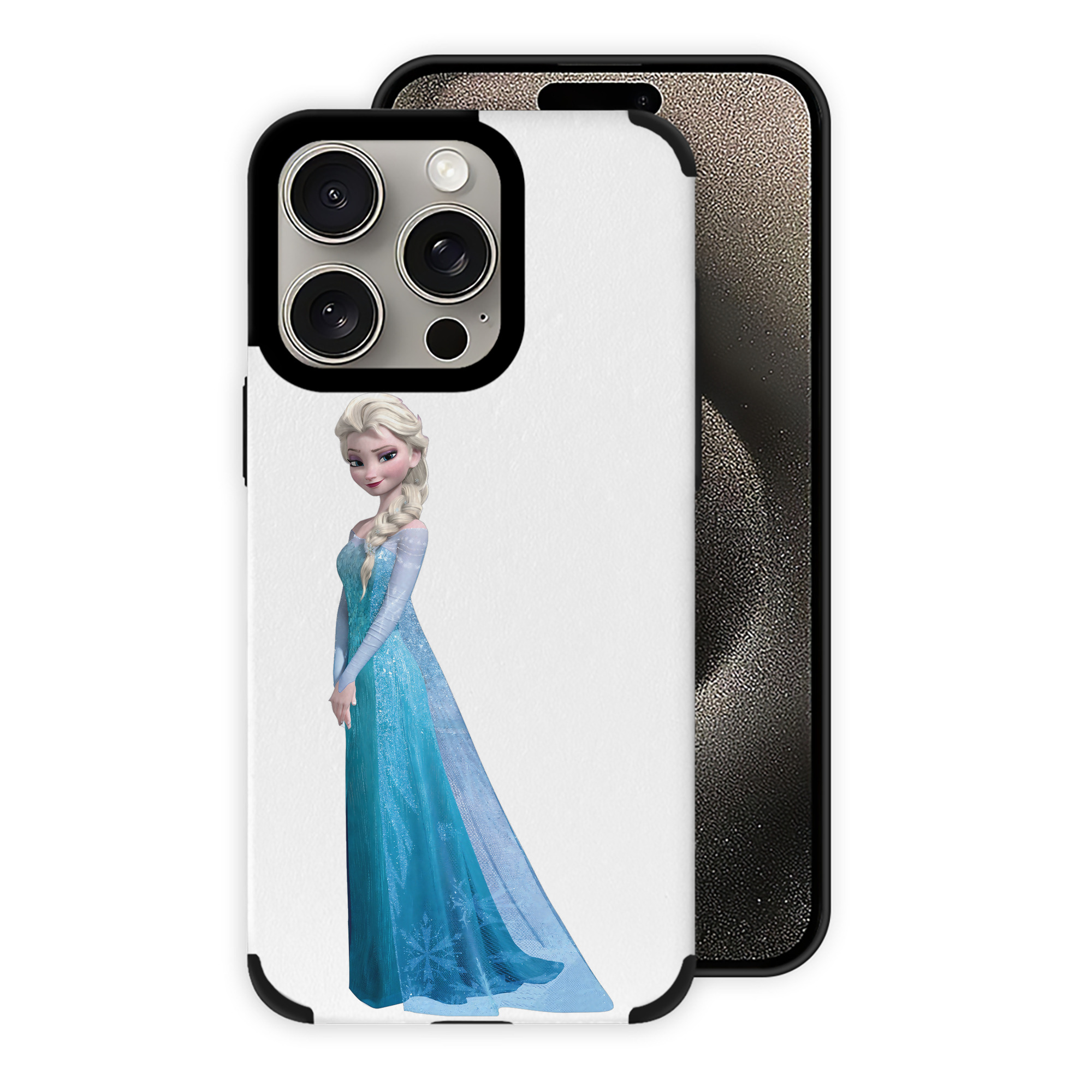 （画像用） アナと雪の女王 アンナ エルサ Frozen Anna Elsa 【iPhone15ProMax対応】 PUレザー スマホケース 耐衝撃＆黄変防止