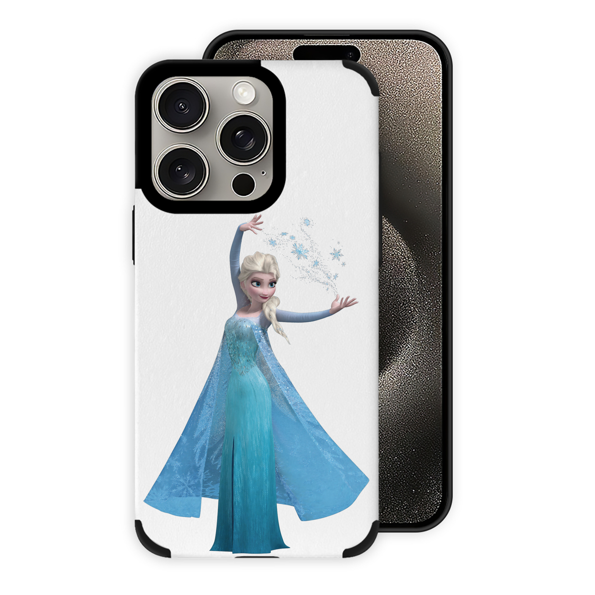 （画像用） アナと雪の女王 アンナ エルサ Frozen Anna Elsa 【iPhone15ProMax対応】 PUレザー スマホケース 耐衝撃＆黄変防止