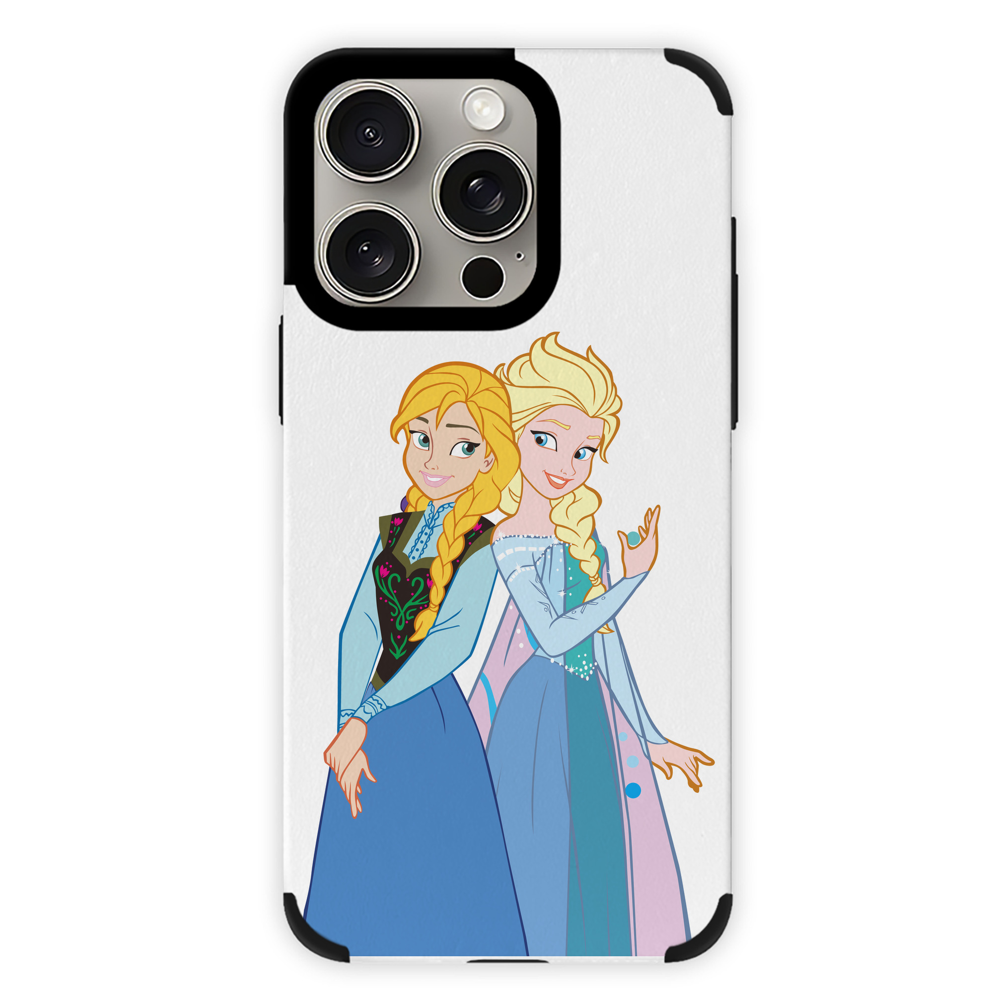 （画像用） アナと雪の女王 アンナ エルサ Frozen Anna Elsa 【iPhone15ProMax対応】 PUレザー スマホケース 耐衝撃＆黄変防止