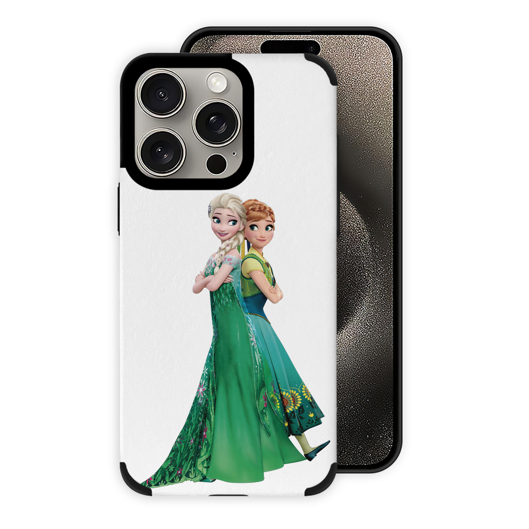 （画像用） アナと雪の女王 アンナ エルサ Frozen Anna Elsa 【iPhone15ProMax対応】 PUレザー スマホケース 耐衝撃＆黄変防止