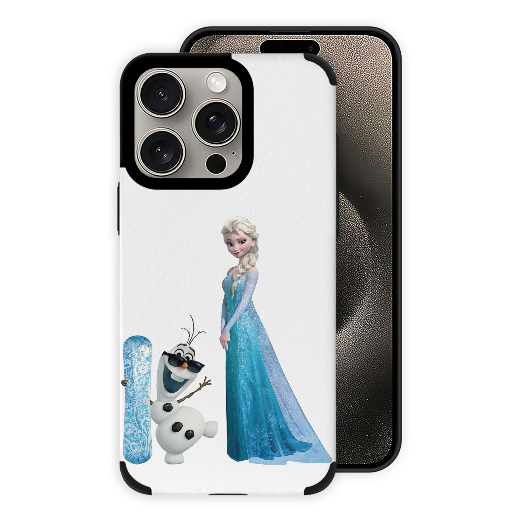 （画像用） アナと雪の女王 アンナ エルサ Frozen Anna Elsa 【iPhone15ProMax対応】 PUレザー スマホケース 耐衝撃＆黄変防止
