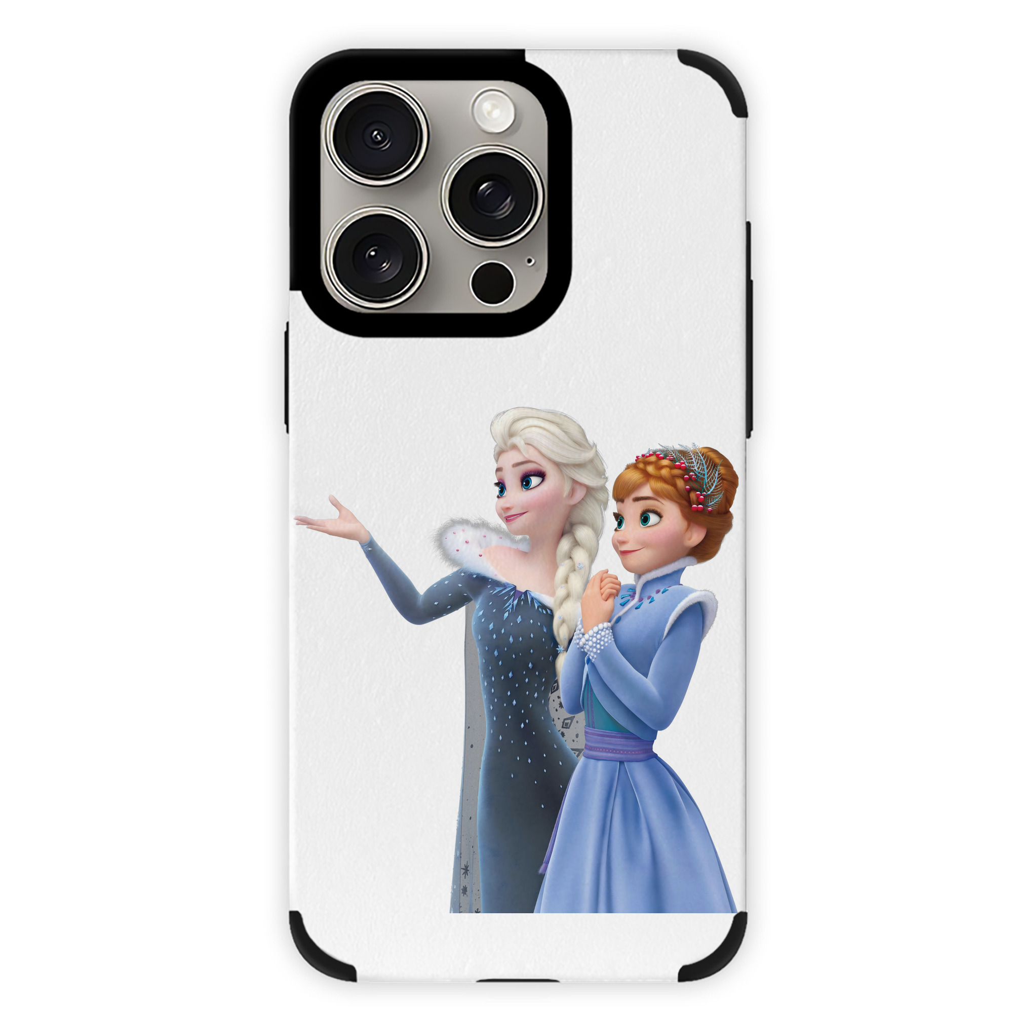 （画像用） アナと雪の女王 アンナ エルサ Frozen Anna Elsa 【iPhone15ProMax対応】 PUレザー スマホケース 耐衝撃＆黄変防止