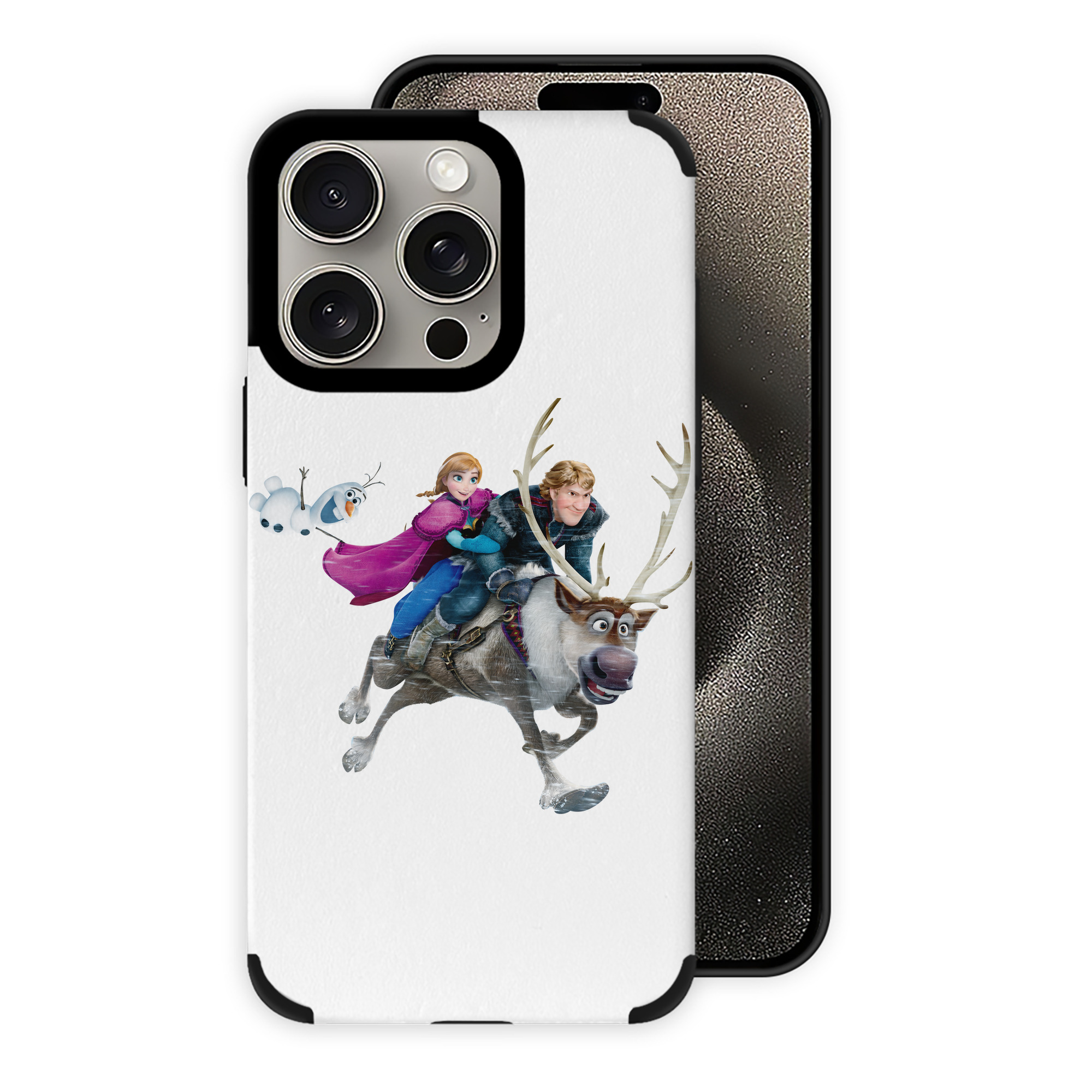 （画像用） アナと雪の女王 アンナ エルサ Frozen Anna Elsa 【iPhone15ProMax対応】 PUレザー スマホケース 耐衝撃＆黄変防止